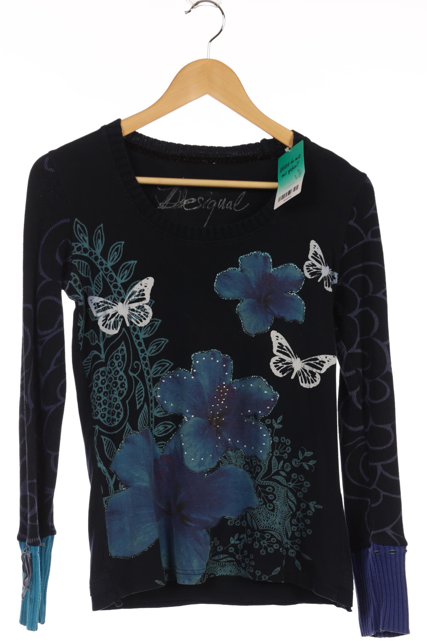 

Desigual Damen Pullover, blau, Gr.