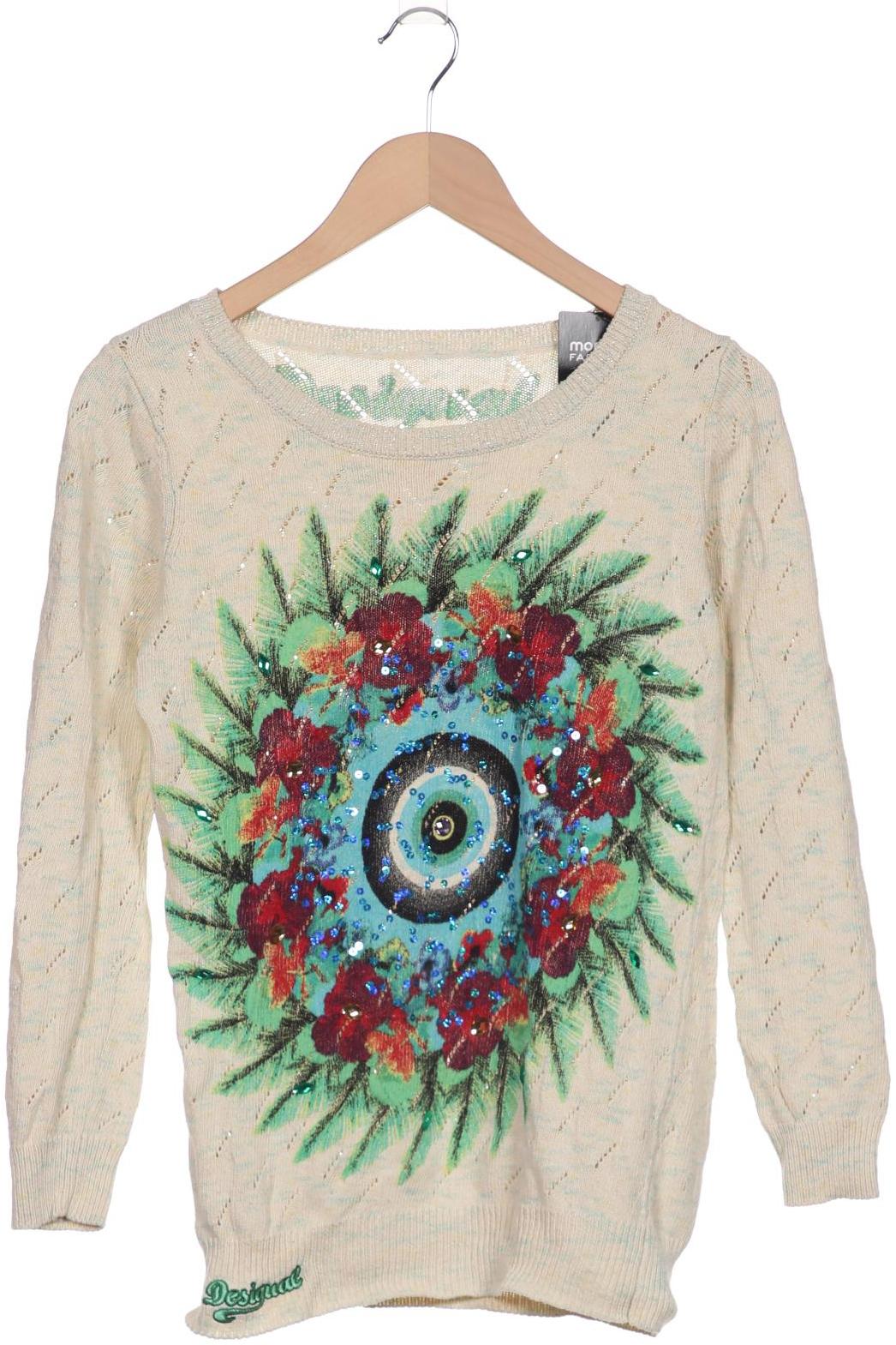 

Desigual Damen Pullover, cremeweiß