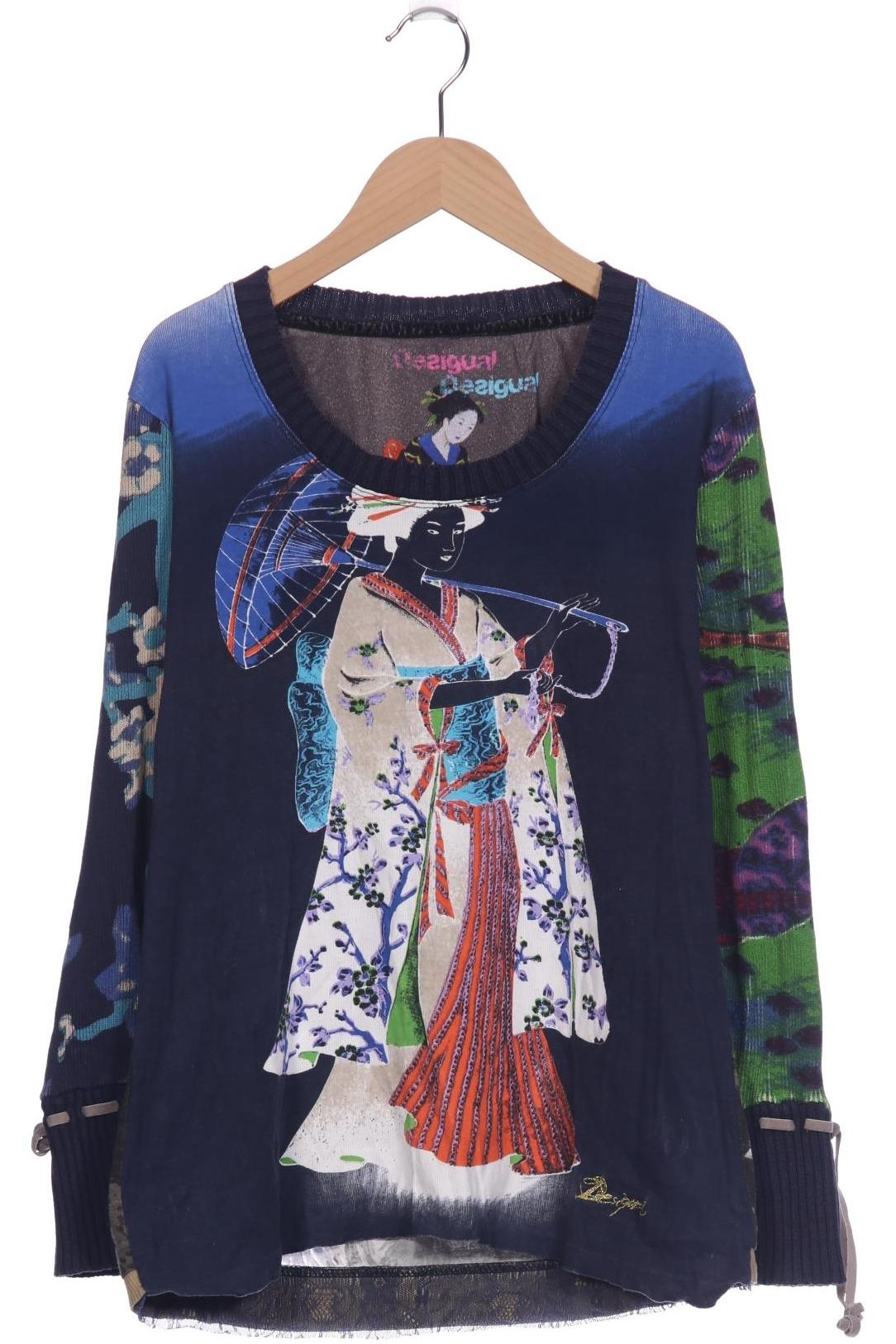 

Desigual Damen Pullover, blau, Gr. 44