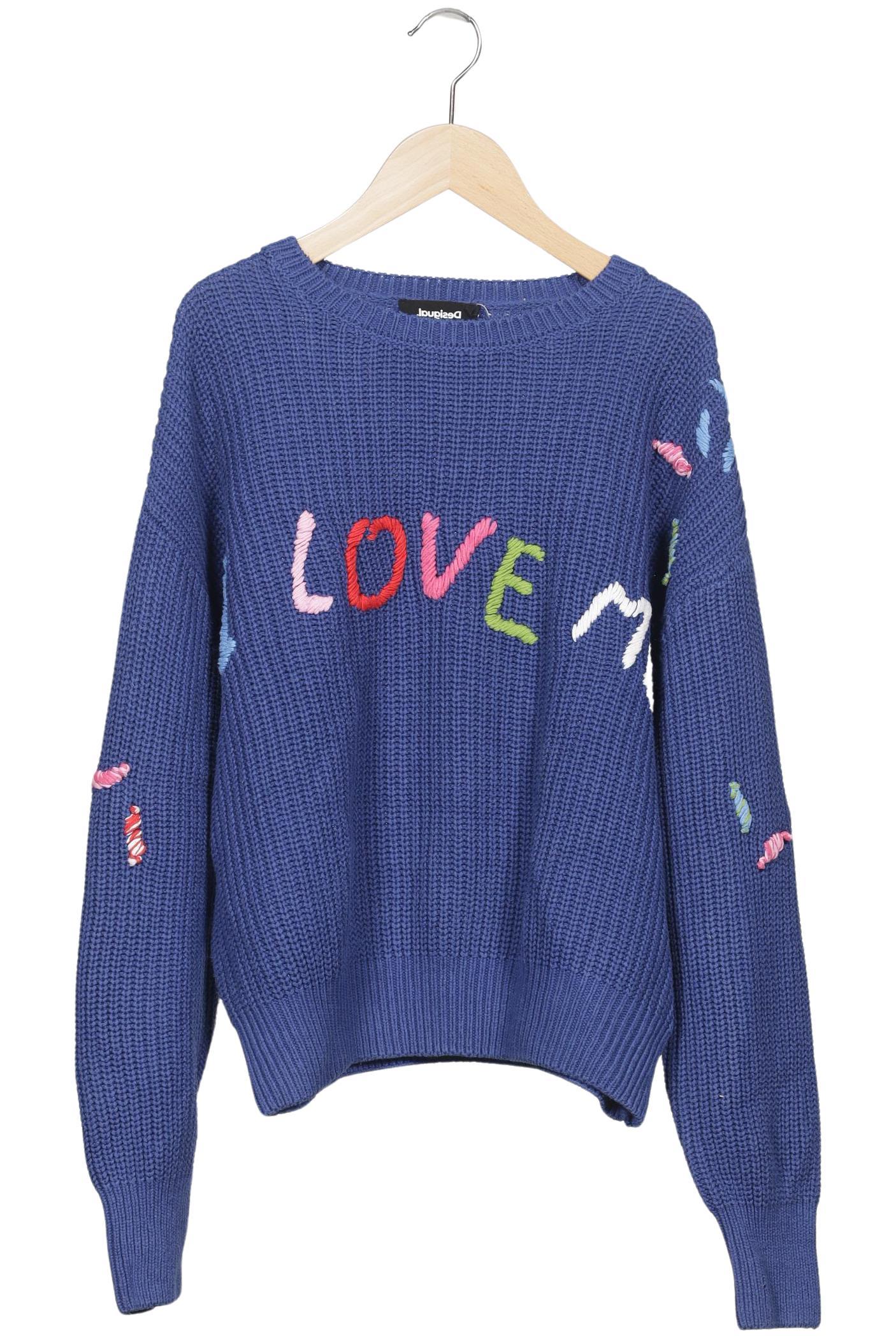 

Desigual Damen Pullover, blau, Gr. 44