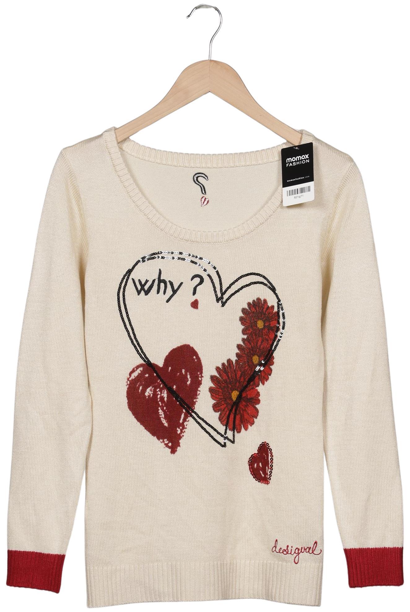 

Desigual Damen Pullover, beige, Gr. 38
