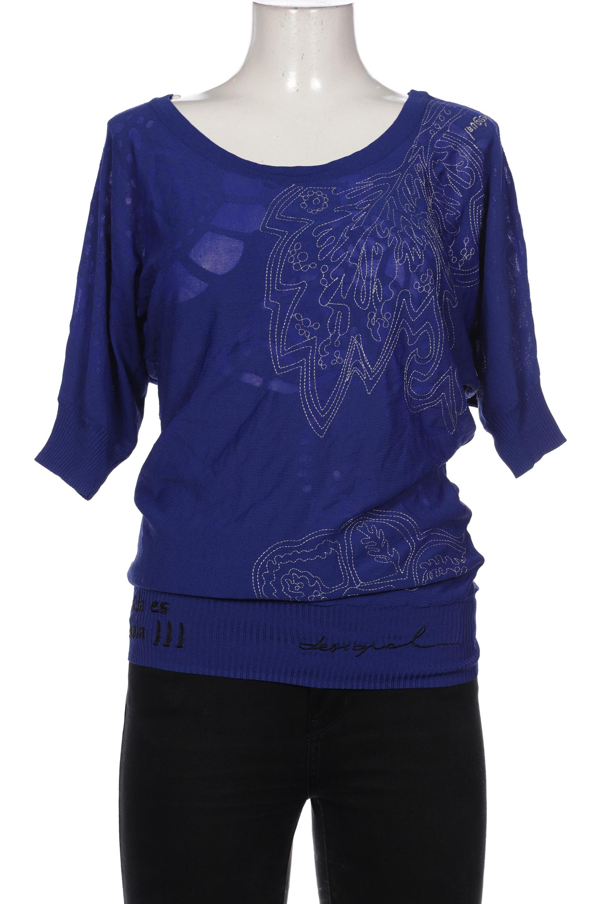 

Desigual Damen Pullover, blau, Gr. 38