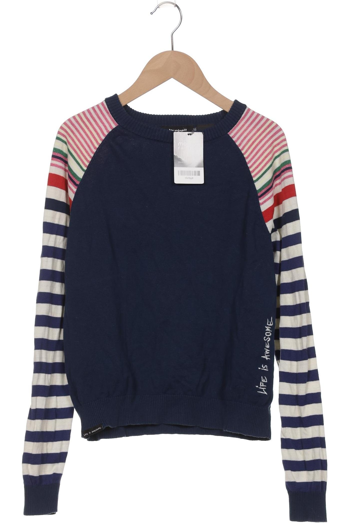 

Desigual Damen Pullover, marineblau, Gr. 34