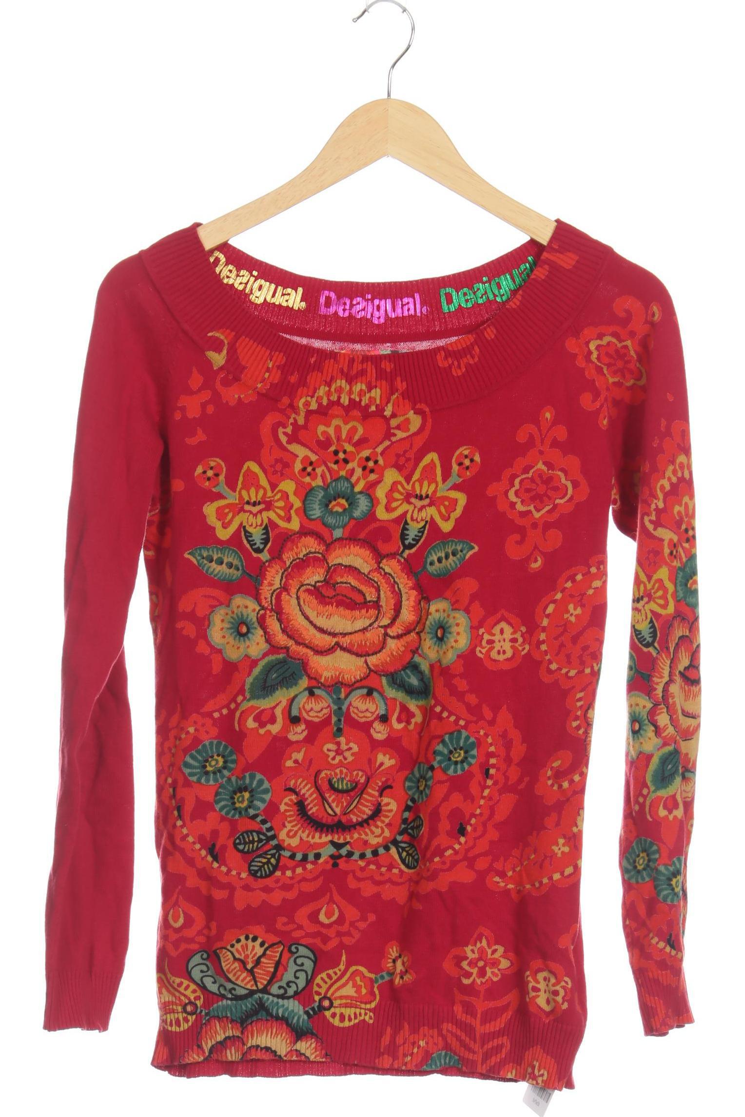 

Desigual Damen Pullover, rot, Gr.