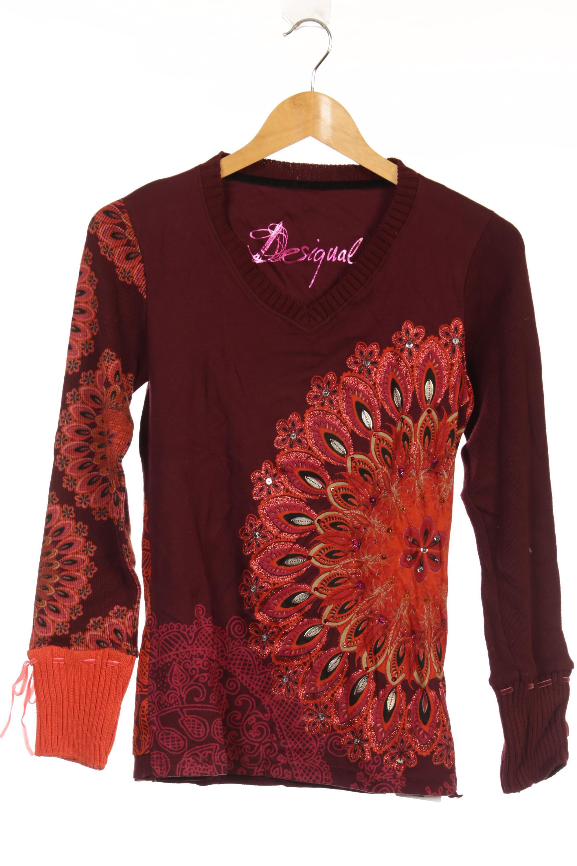 

Desigual Damen Pullover, lila, Gr.