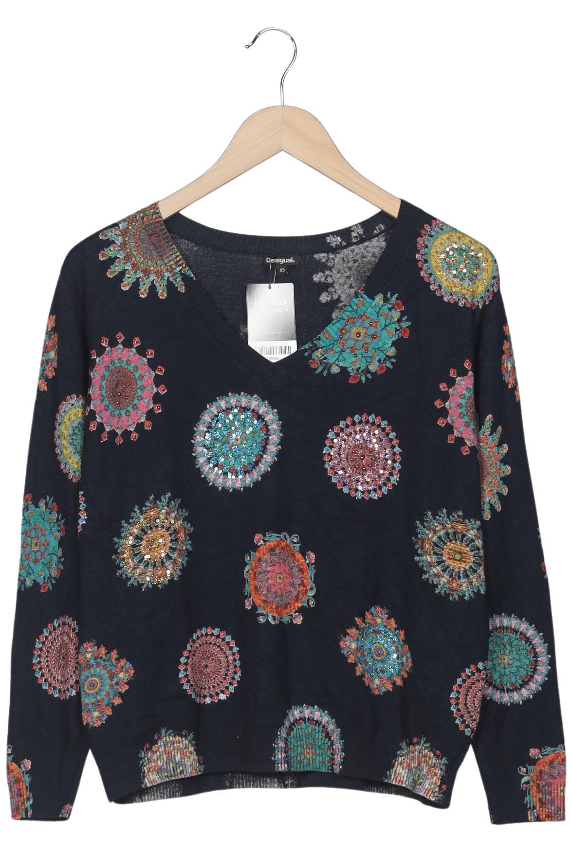 

Desigual Damen Pullover, marineblau, Gr. 34