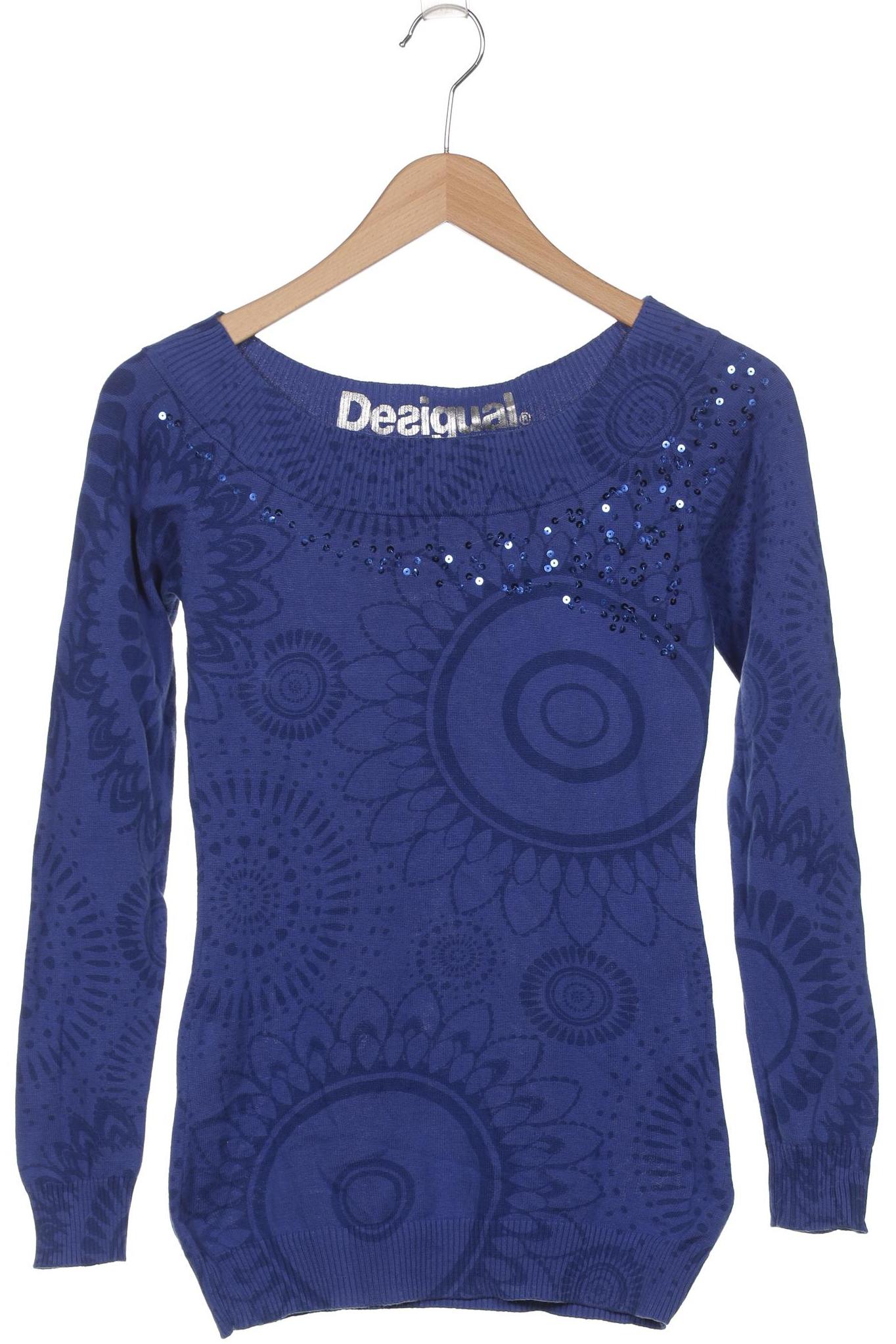 

Desigual Damen Pullover, blau, Gr. 36