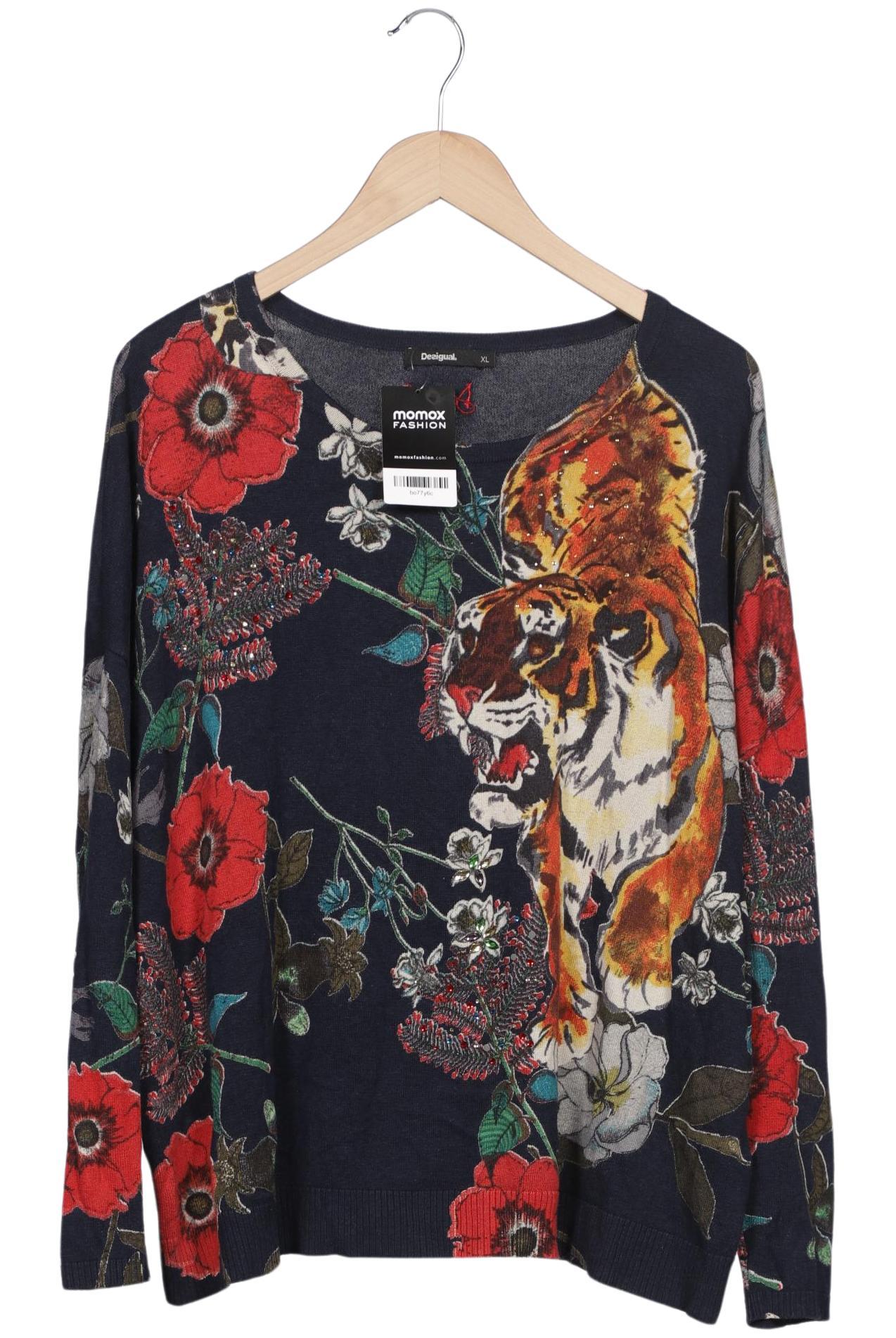 

Desigual Damen Pullover, marineblau, Gr. 44