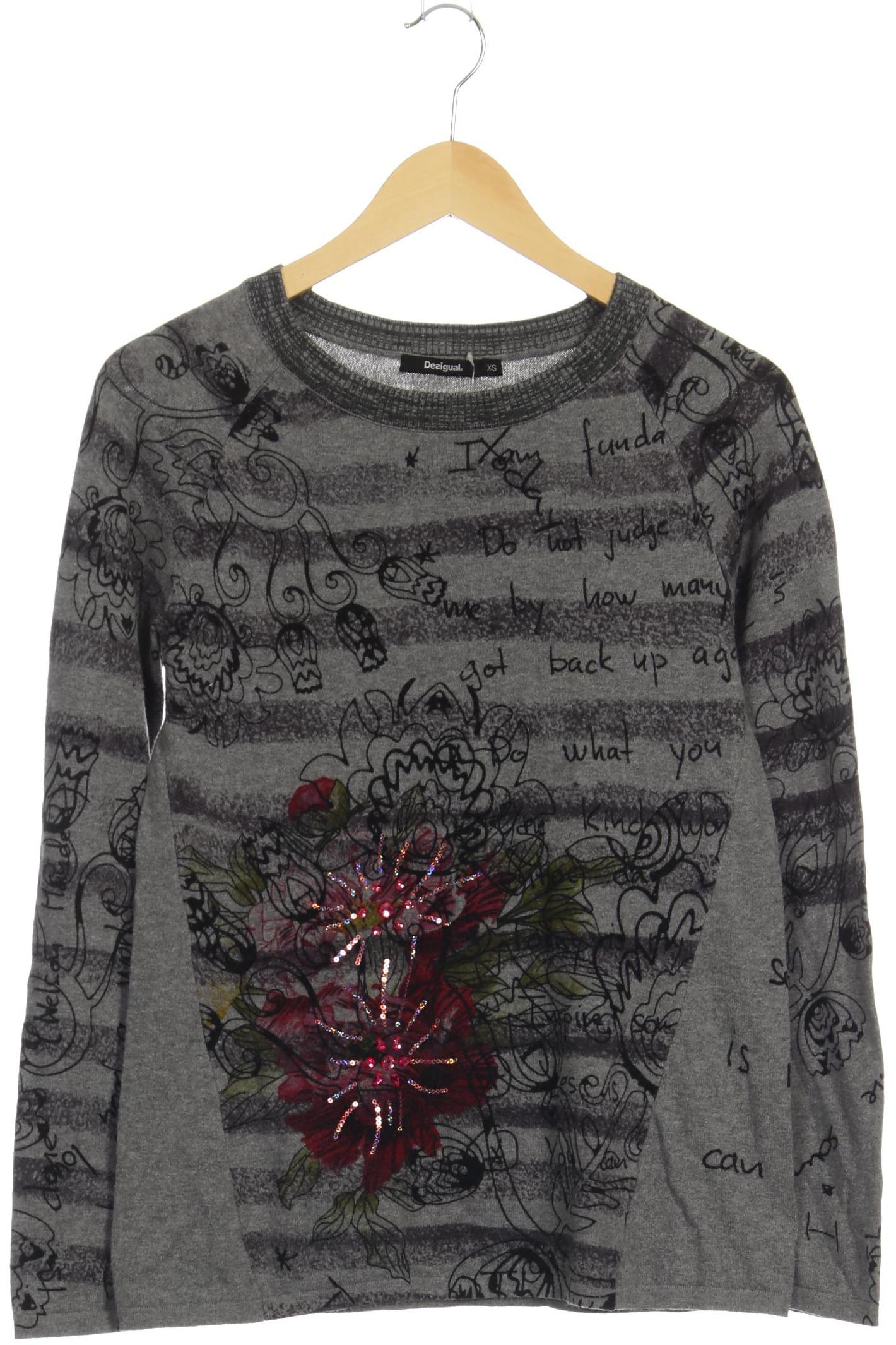 

Desigual Damen Pullover, grau, Gr.