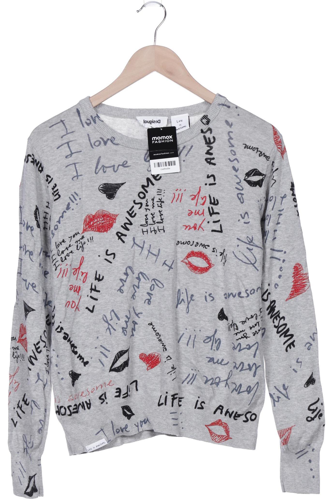 

Desigual Damen Pullover, grau, Gr. 46