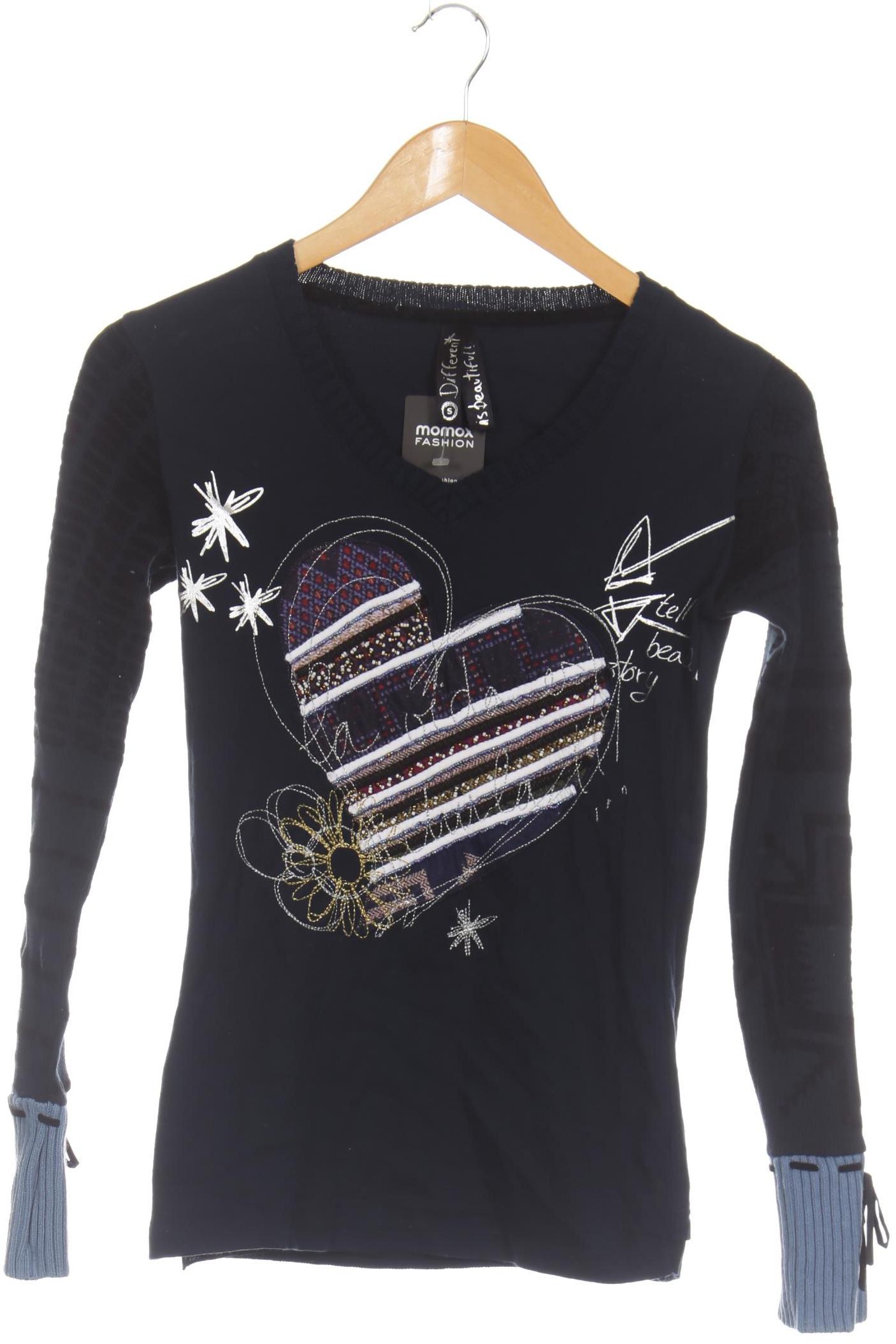 

Desigual Damen Pullover, blau, Gr.