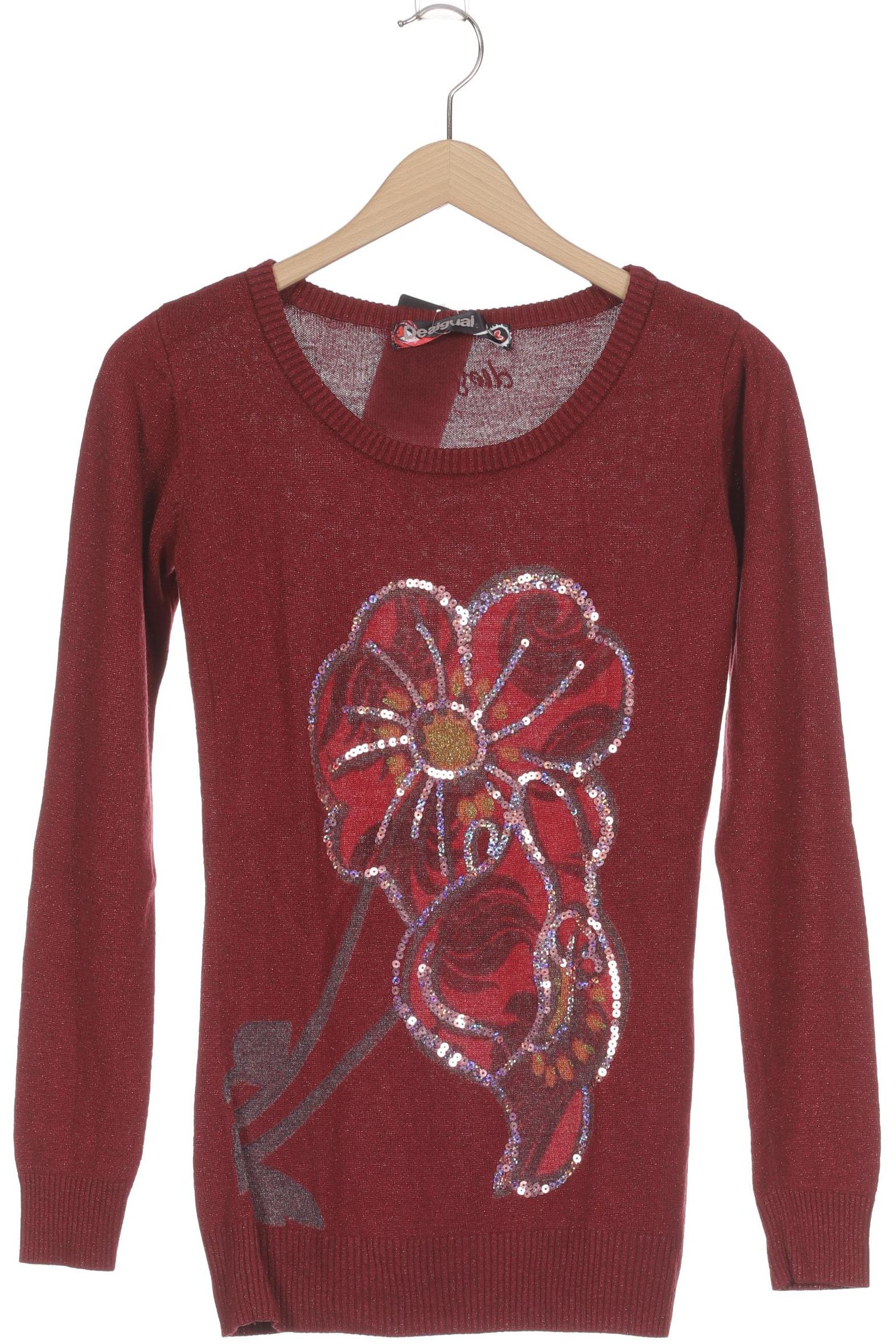 

Desigual Damen Pullover, rot, Gr.