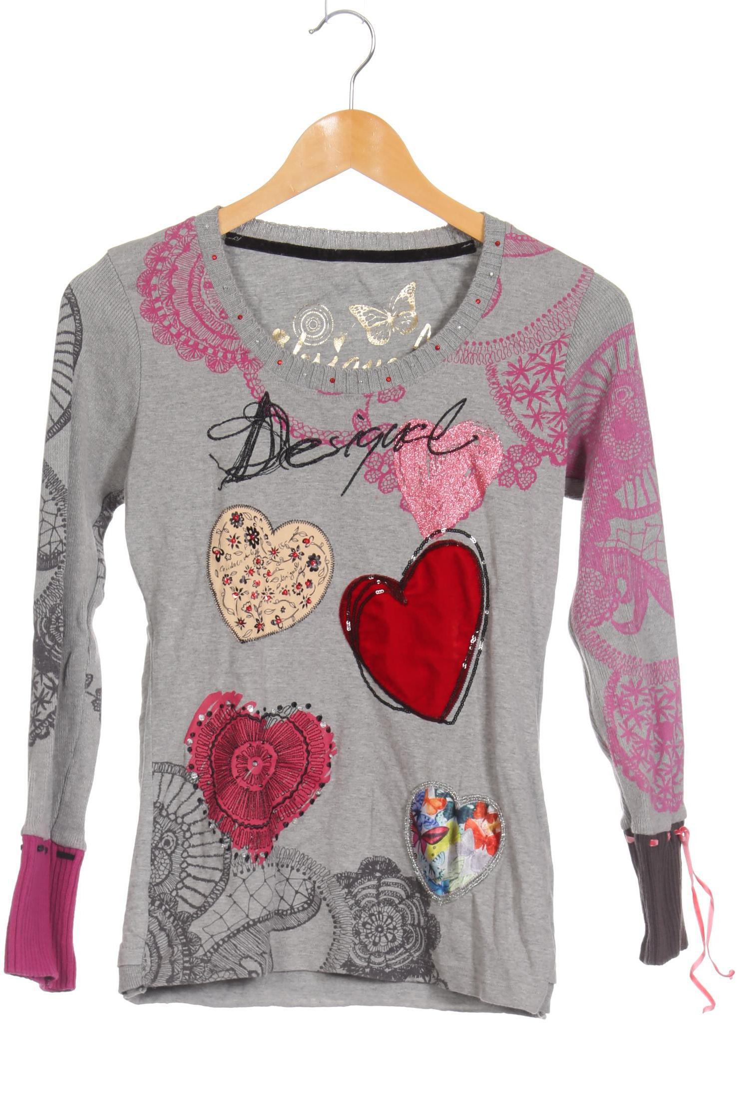 

Desigual Damen Pullover, grau, Gr.