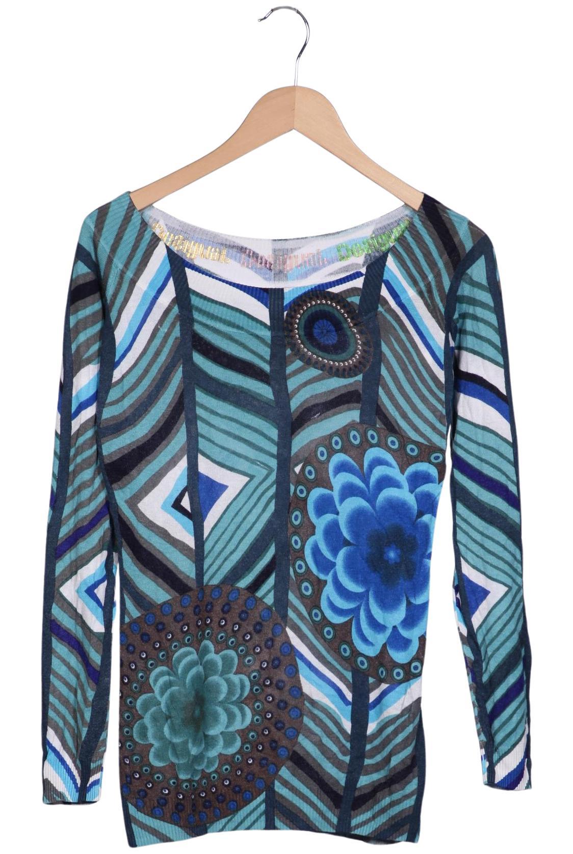 

Desigual Damen Pullover, blau, Gr. 38