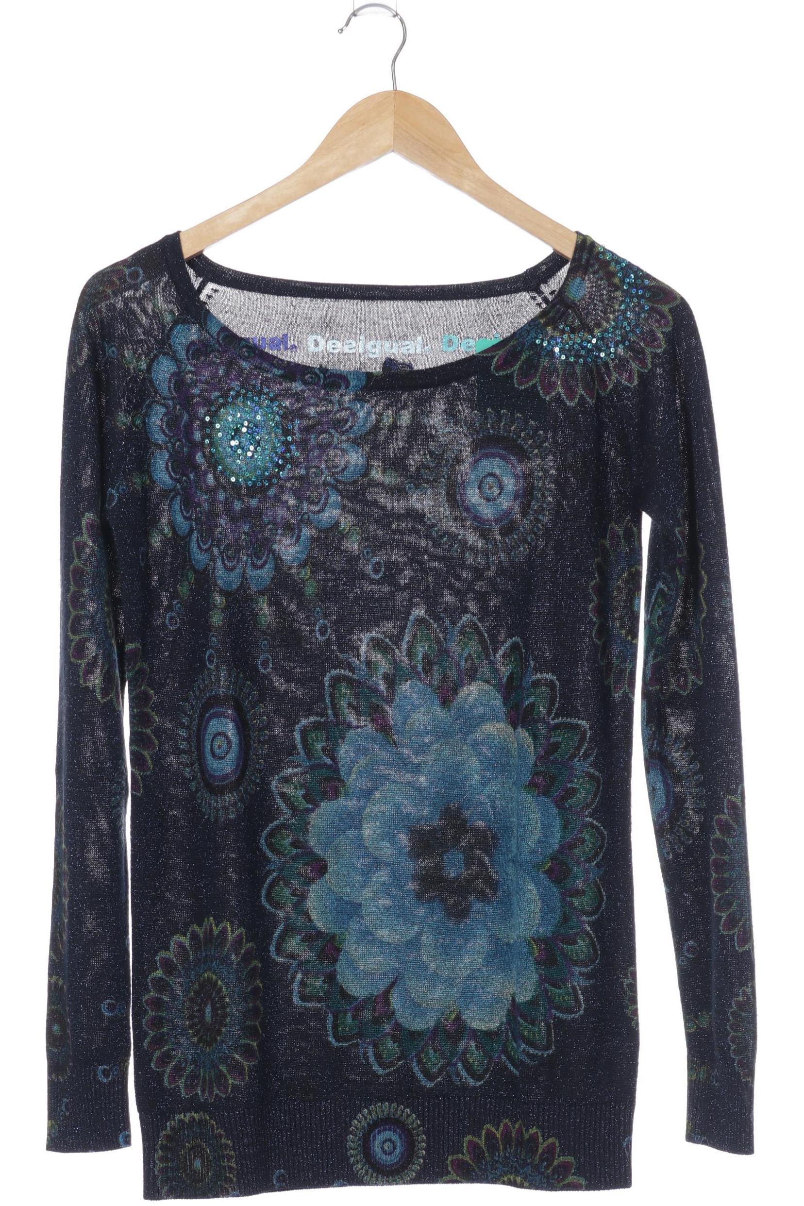 

Desigual Damen Pullover, blau, Gr.
