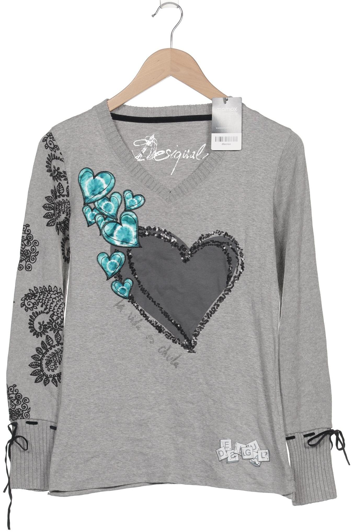 

Desigual Damen Pullover, grau, Gr. 38
