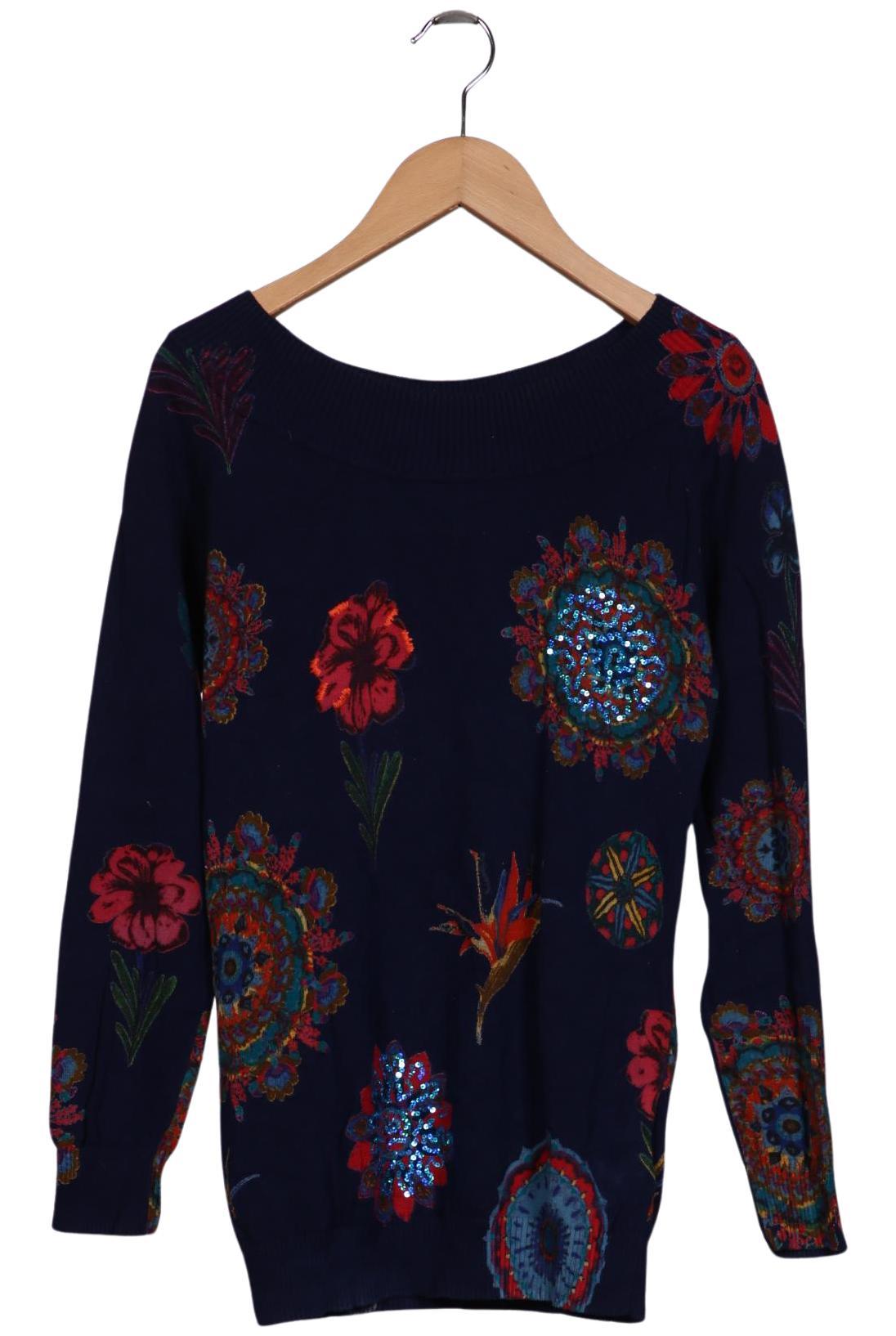 

Desigual Damen Pullover, marineblau, Gr. 34