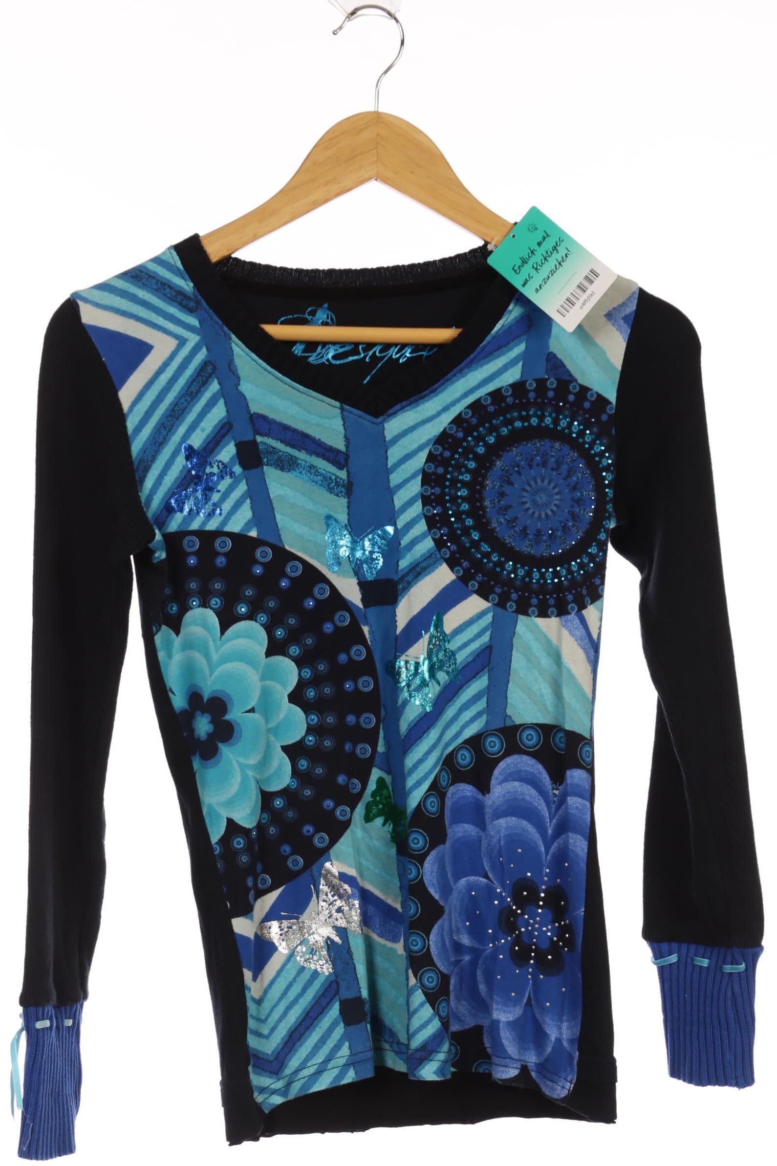 

Desigual Damen Pullover, blau, Gr.