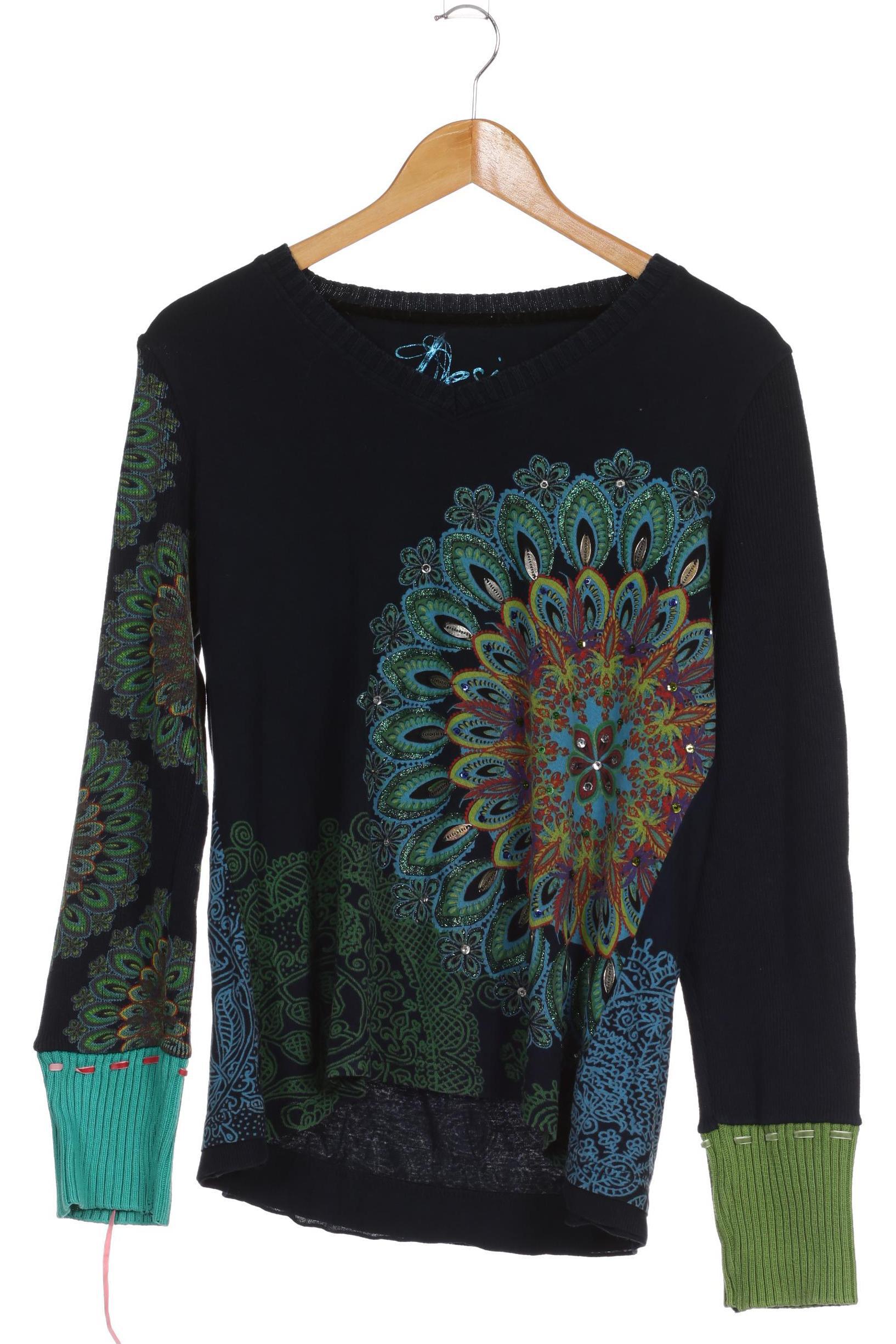 

Desigual Damen Pullover, blau, Gr.