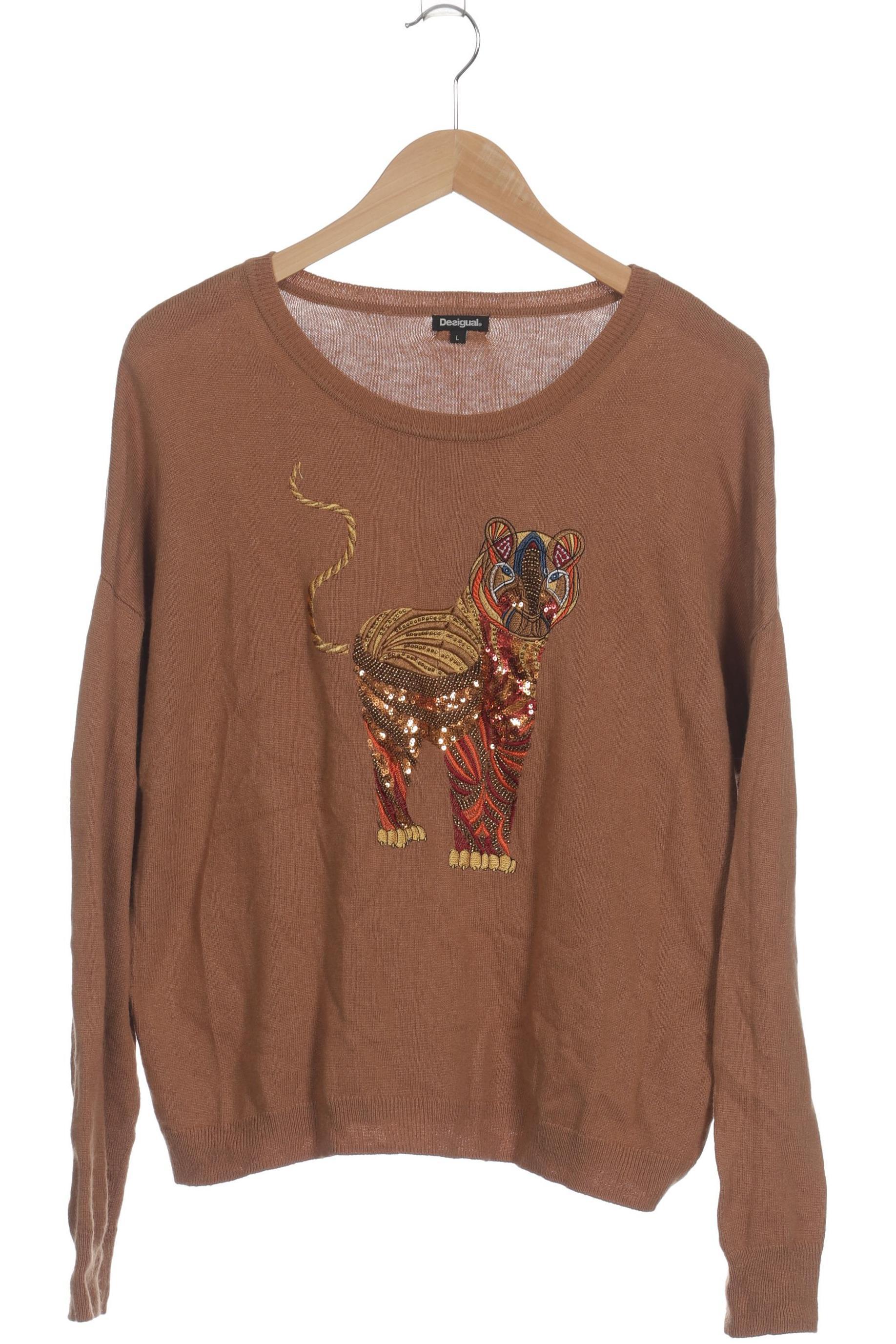 

Desigual Damen Pullover, braun, Gr.