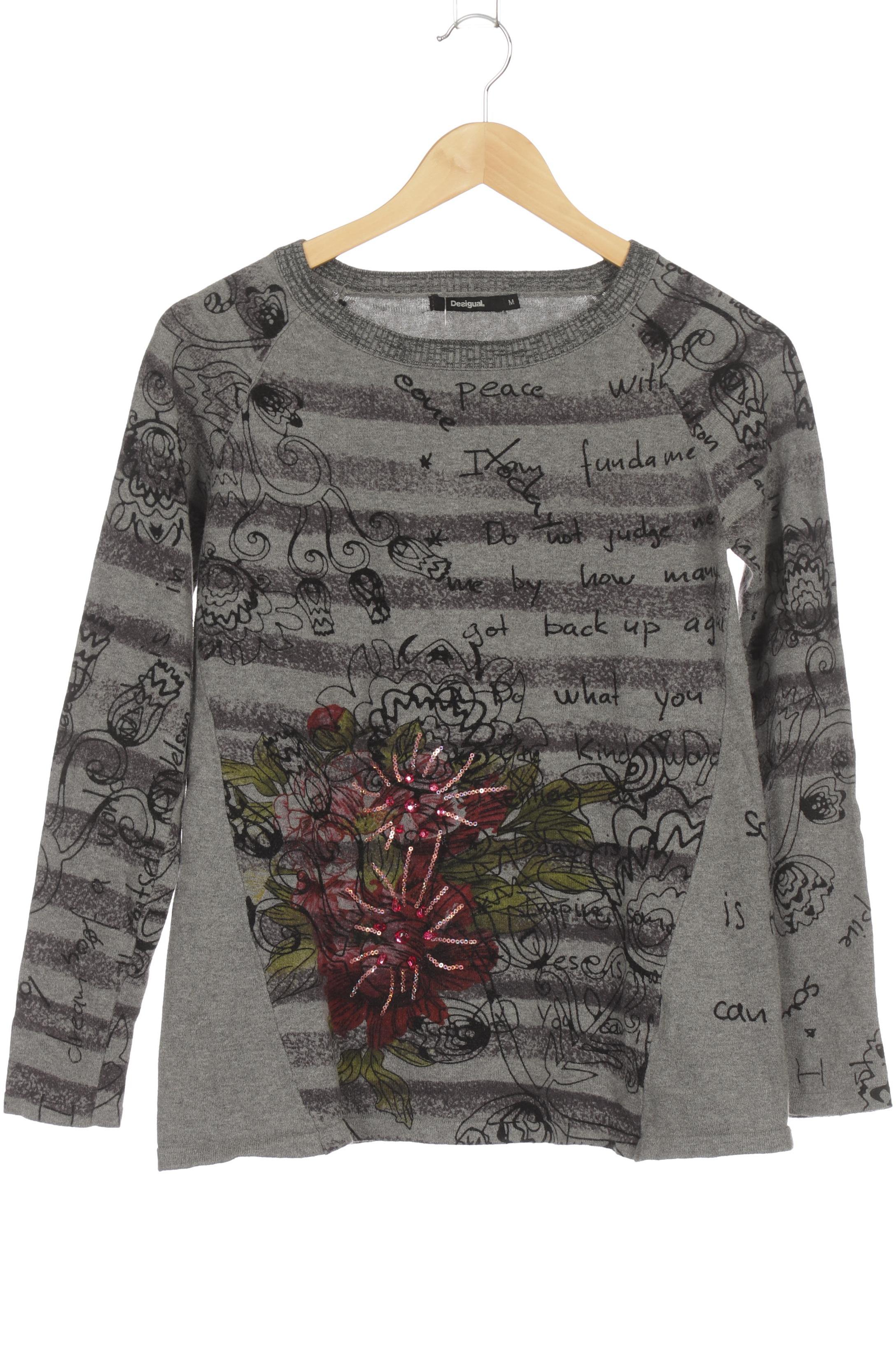 

Desigual Damen Pullover, grau, Gr.