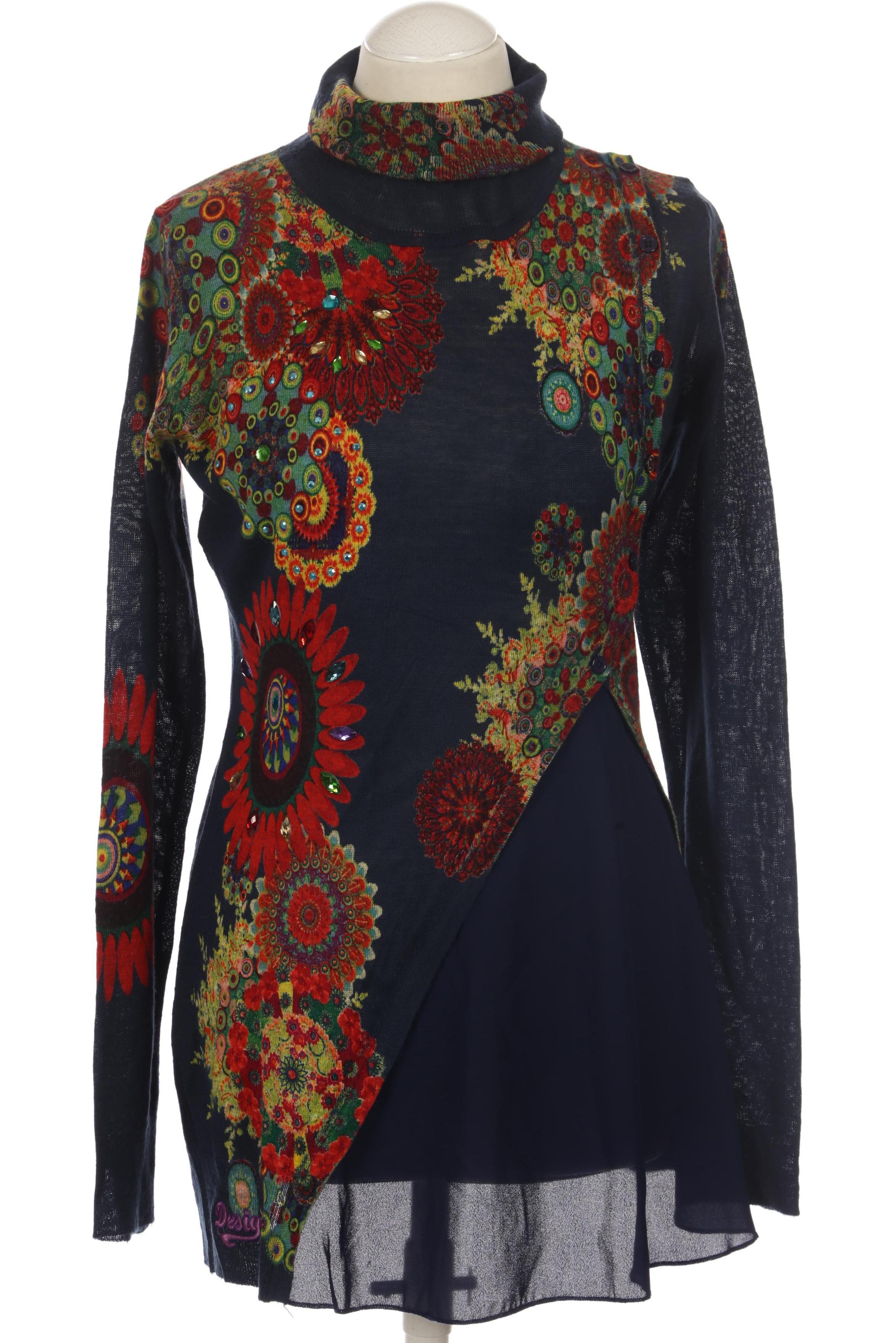 

Desigual Damen Pullover, blau, Gr.