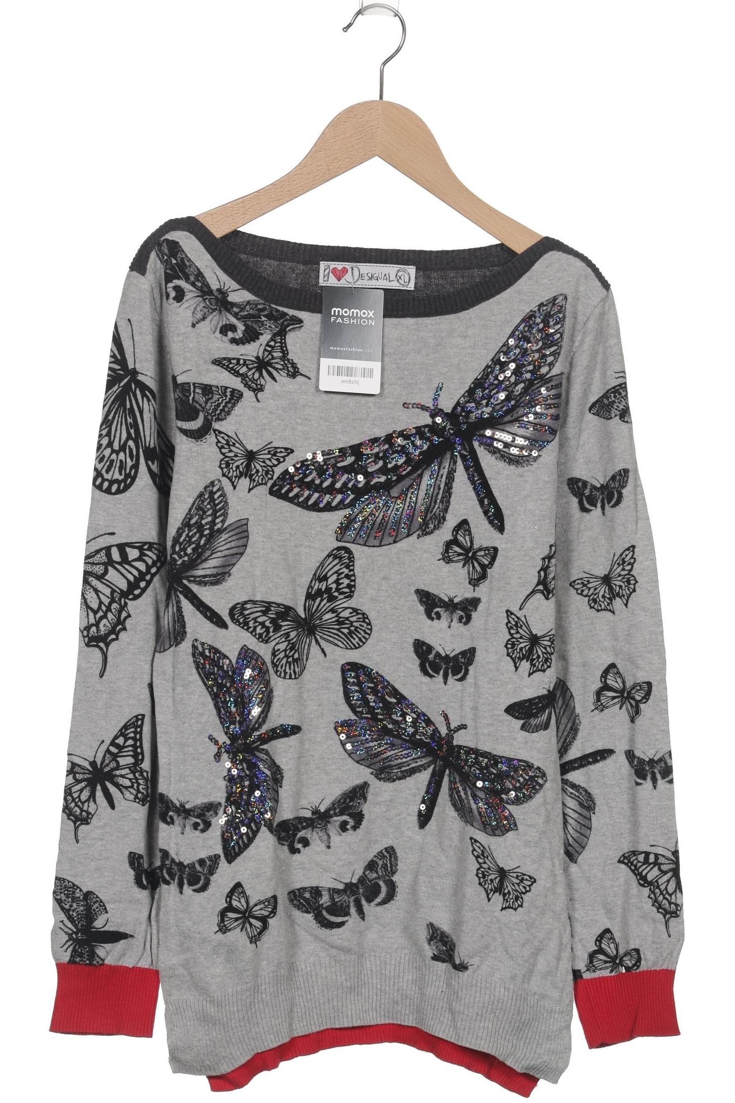 

Desigual Damen Pullover, grau, Gr. 44
