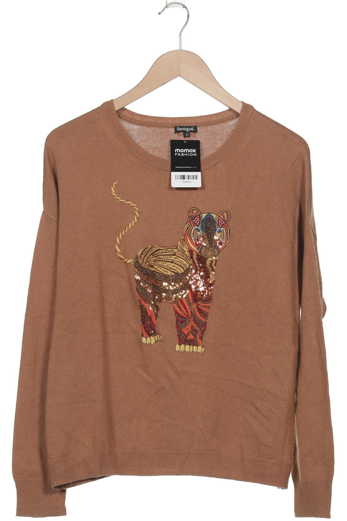 

Desigual Damen Pullover, braun, Gr. 36