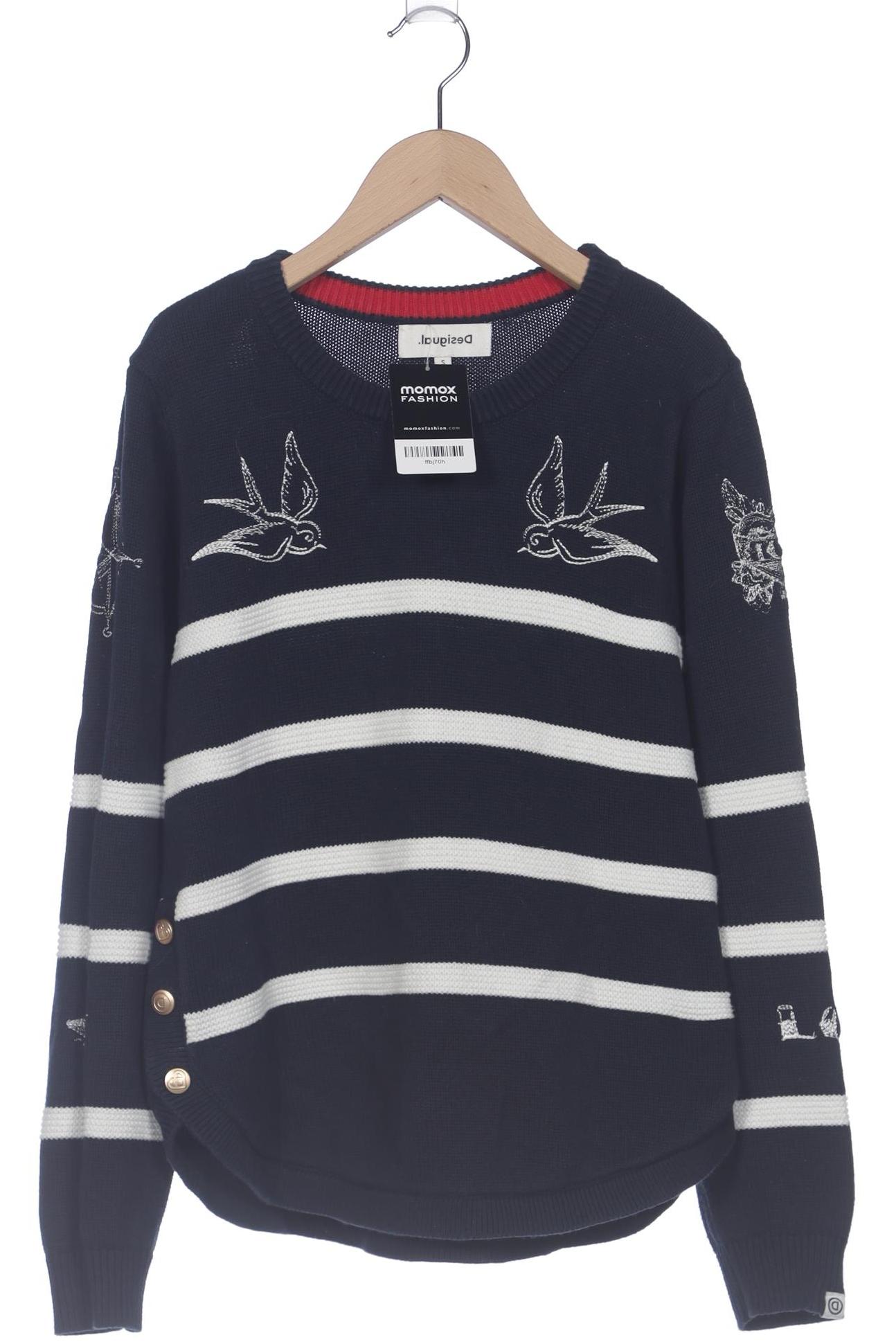 

Desigual Damen Pullover, marineblau, Gr. 36