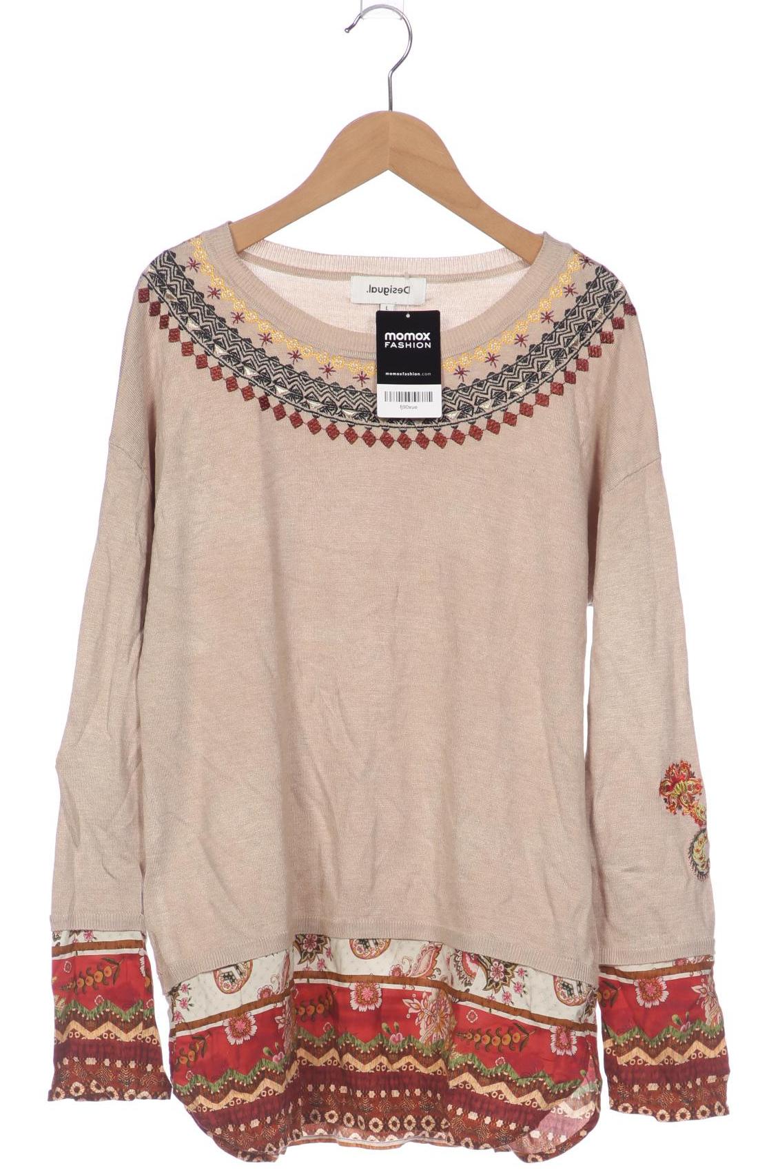 

Desigual Damen Pullover, beige, Gr. 42