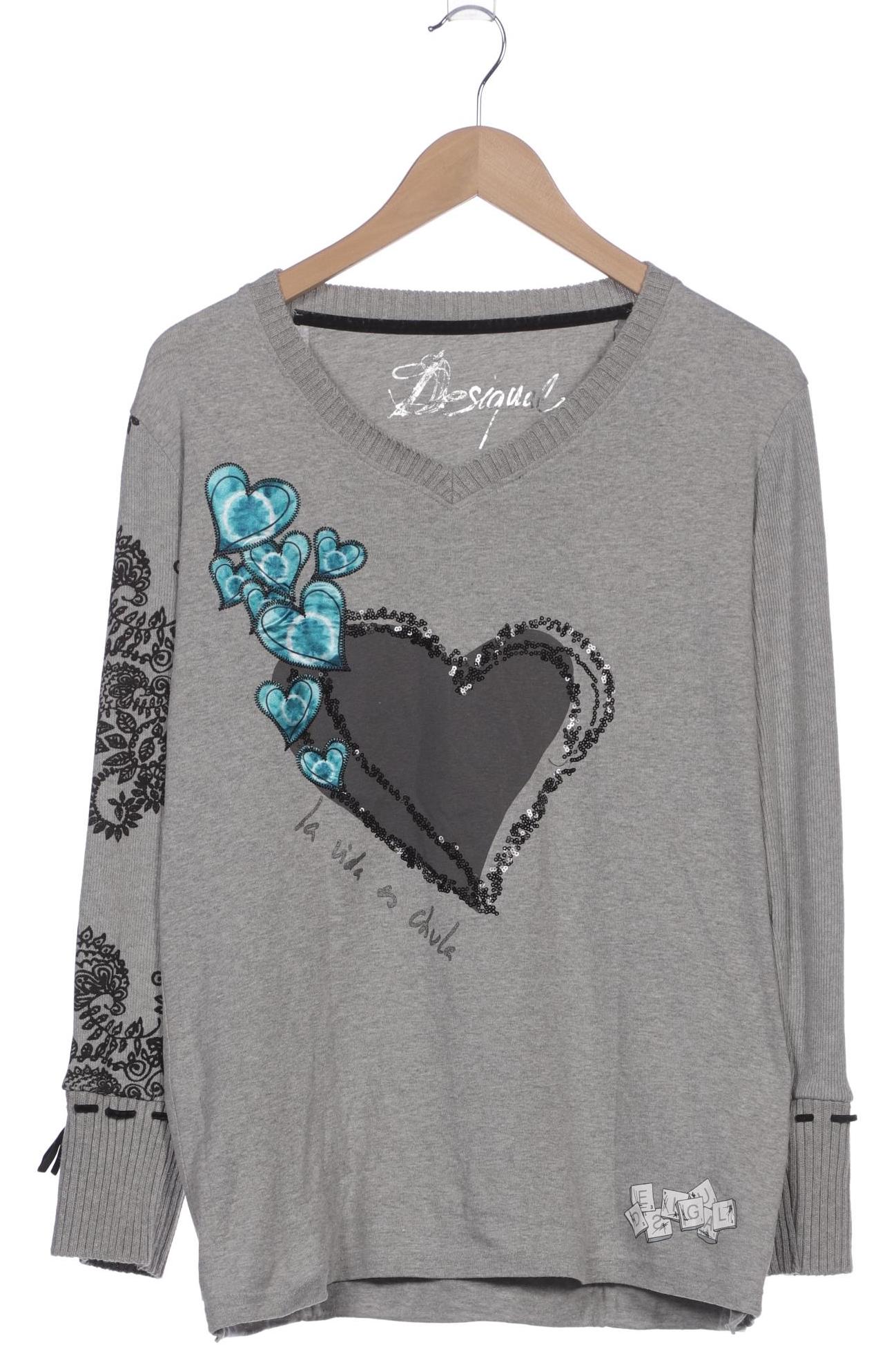 

Desigual Damen Pullover, grau, Gr. 46