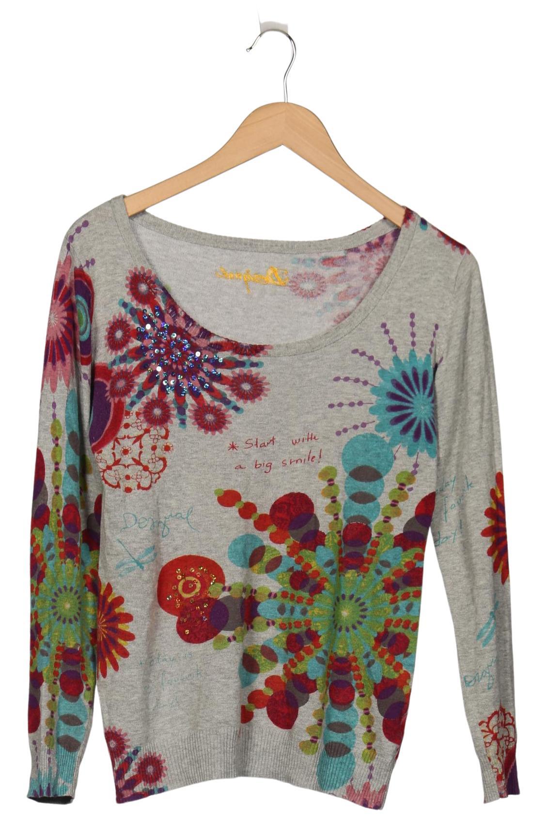 

Desigual Damen Pullover, grau, Gr. 38