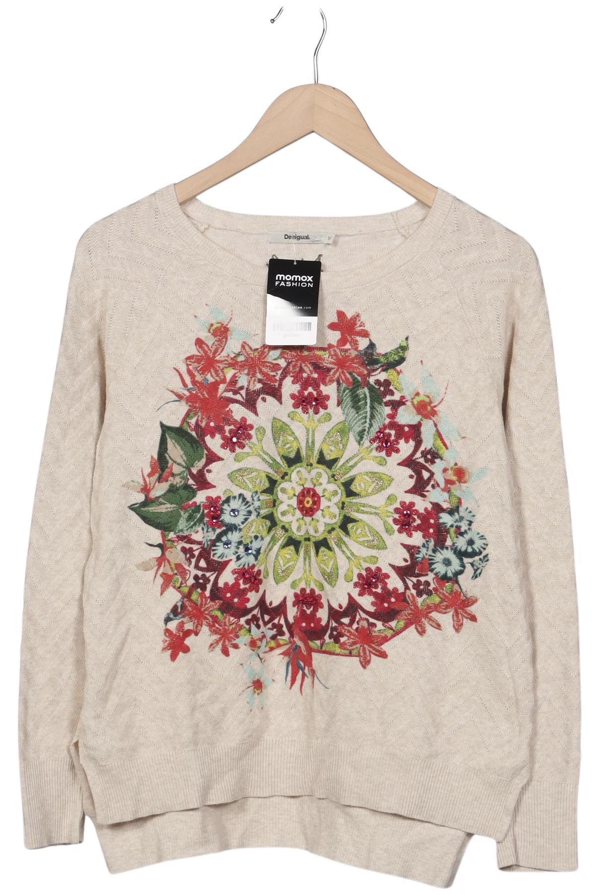 

Desigual Damen Pullover, beige, Gr. 38