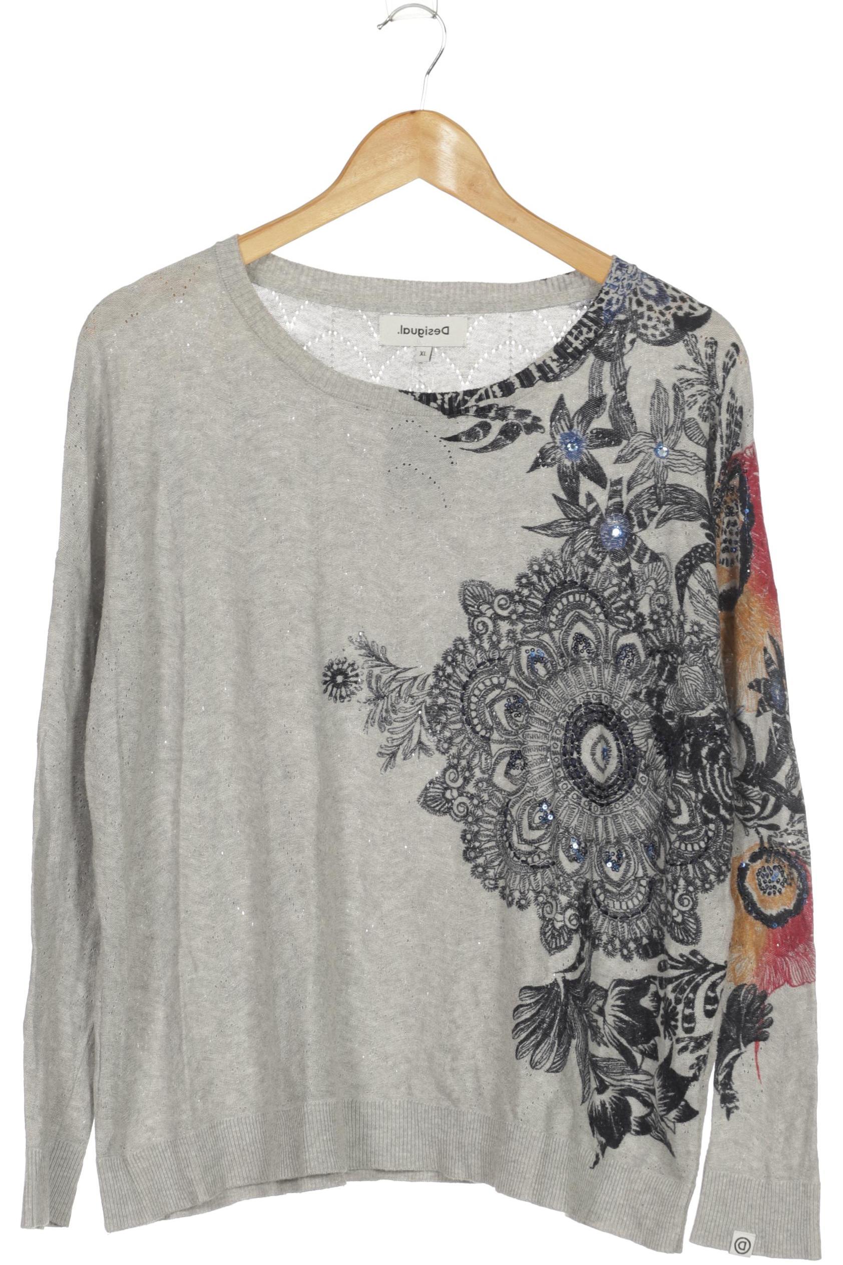 

Desigual Damen Pullover, grau, Gr. 44