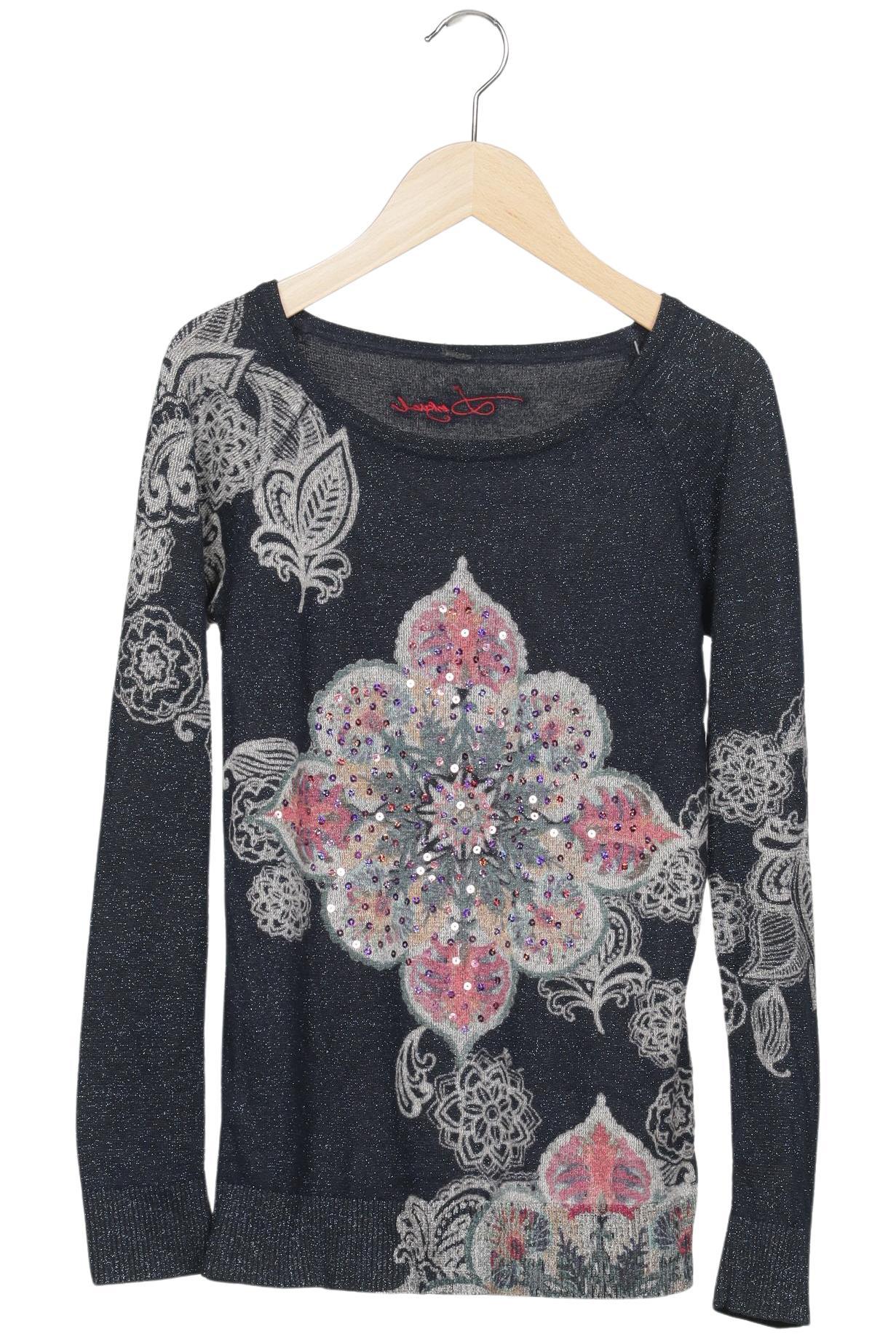 

Desigual Damen Pullover, marineblau, Gr. 36