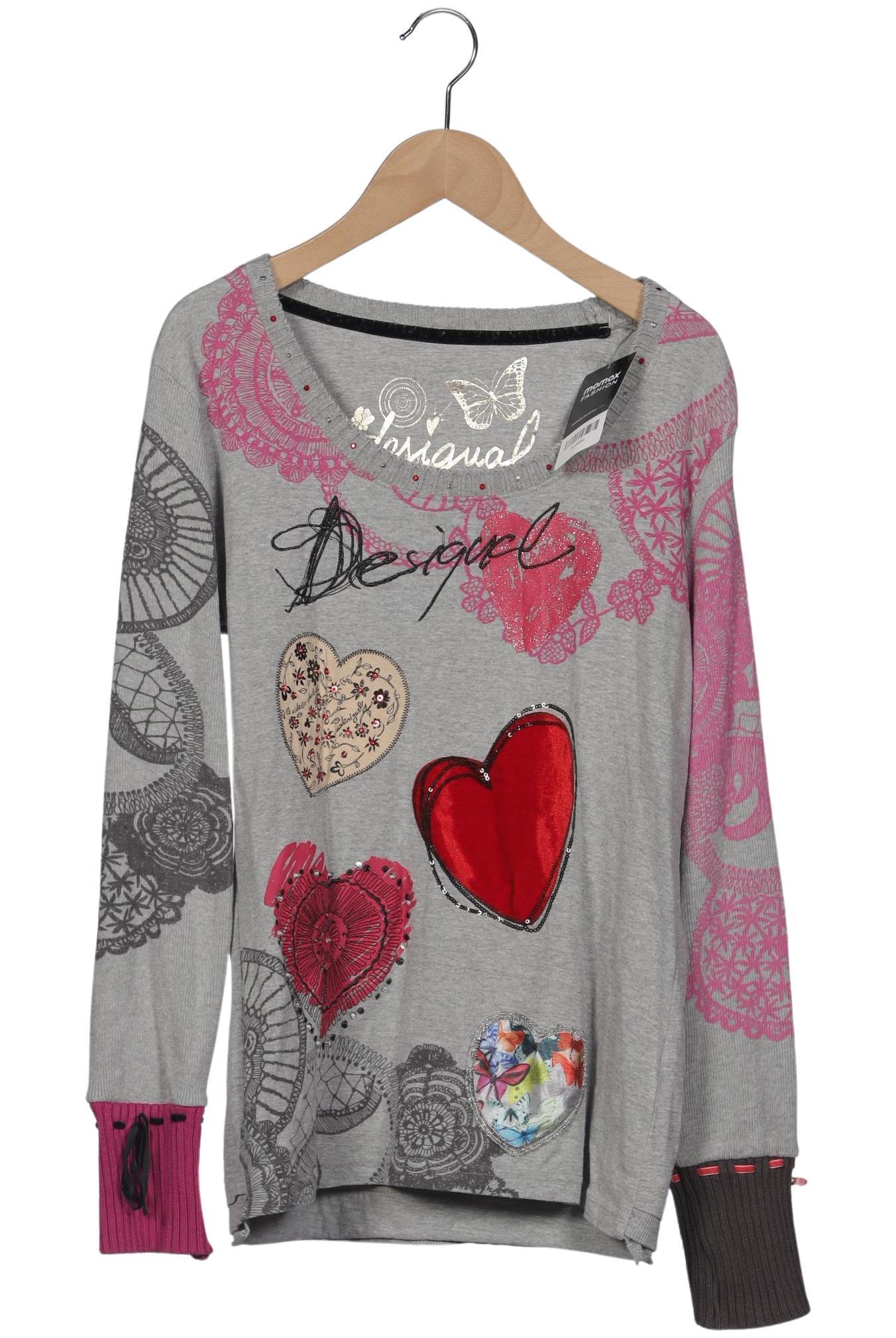 

Desigual Damen Pullover, grau, Gr. 38