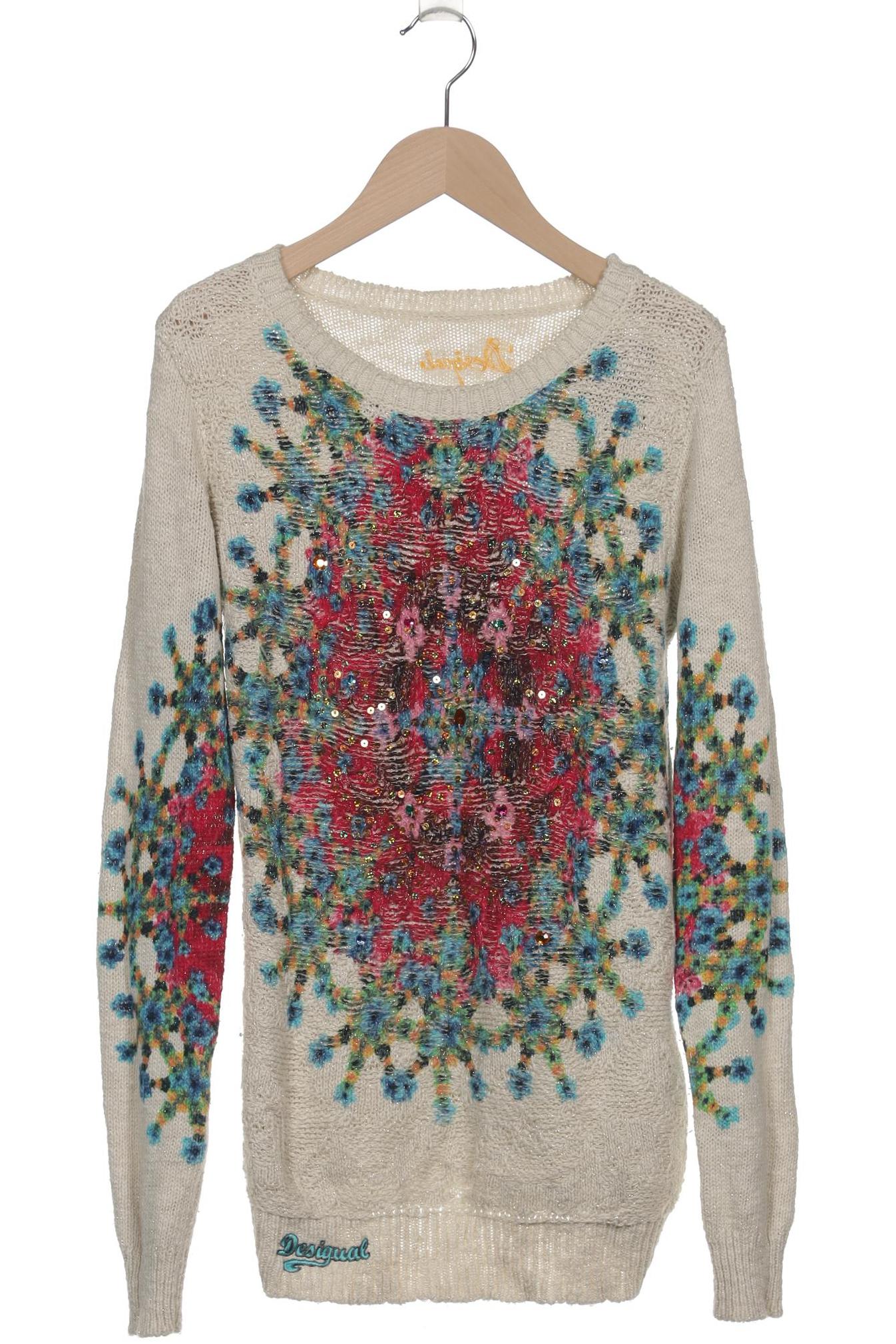 

Desigual Damen Pullover, beige, Gr. 36
