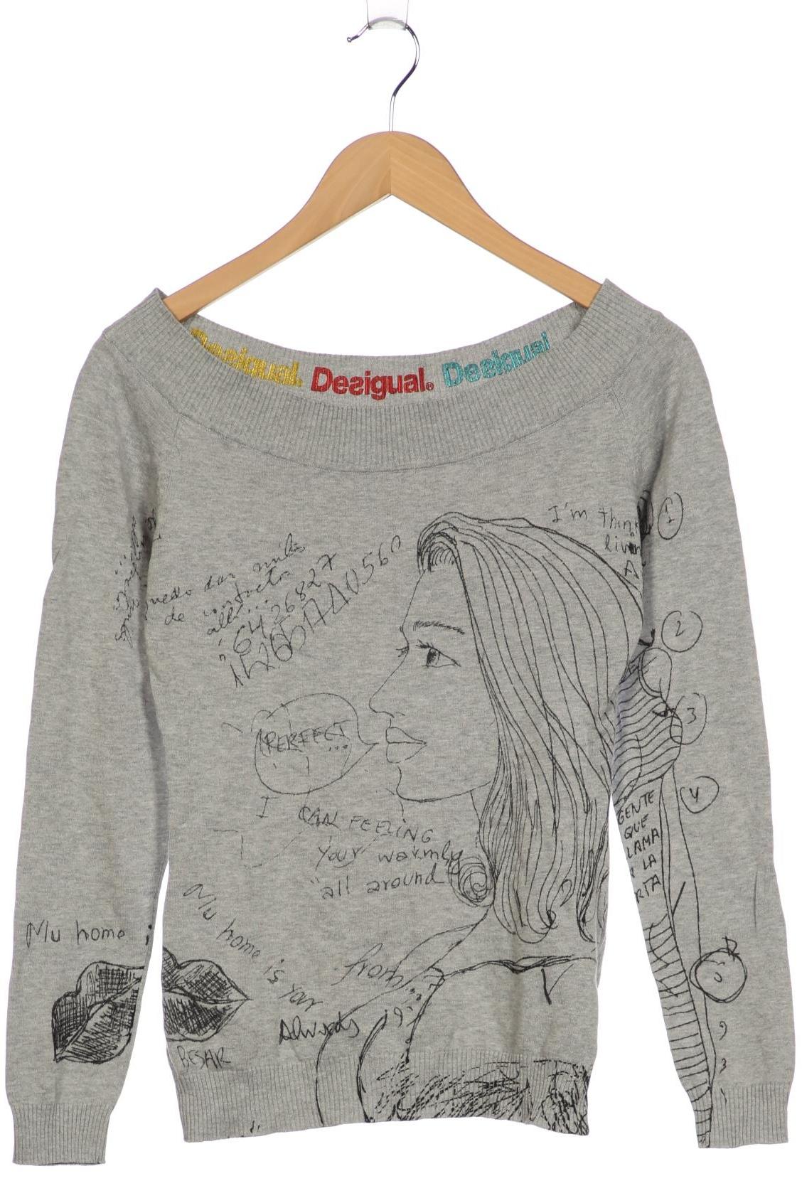 

Desigual Damen Pullover, grau, Gr. 38