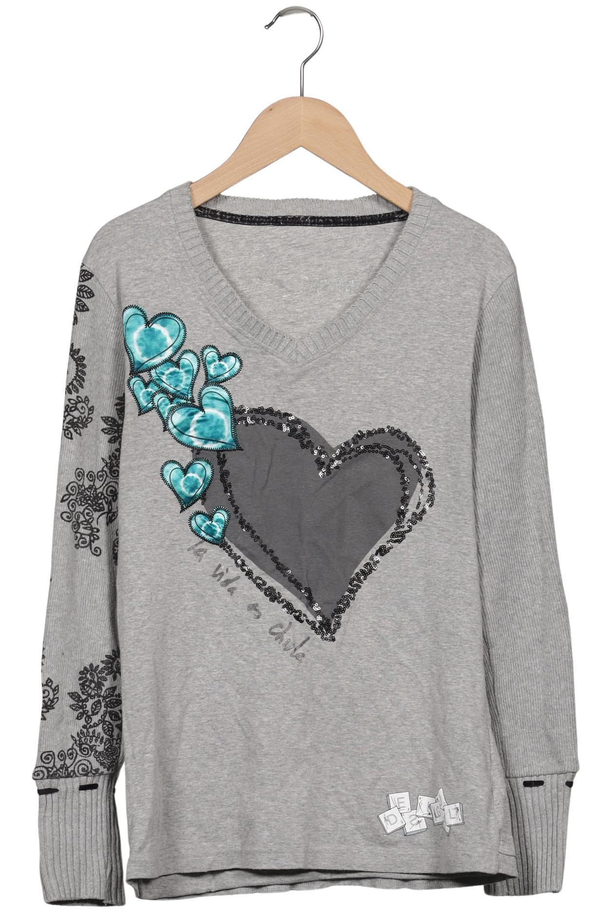 

Desigual Damen Pullover, grau, Gr. 38