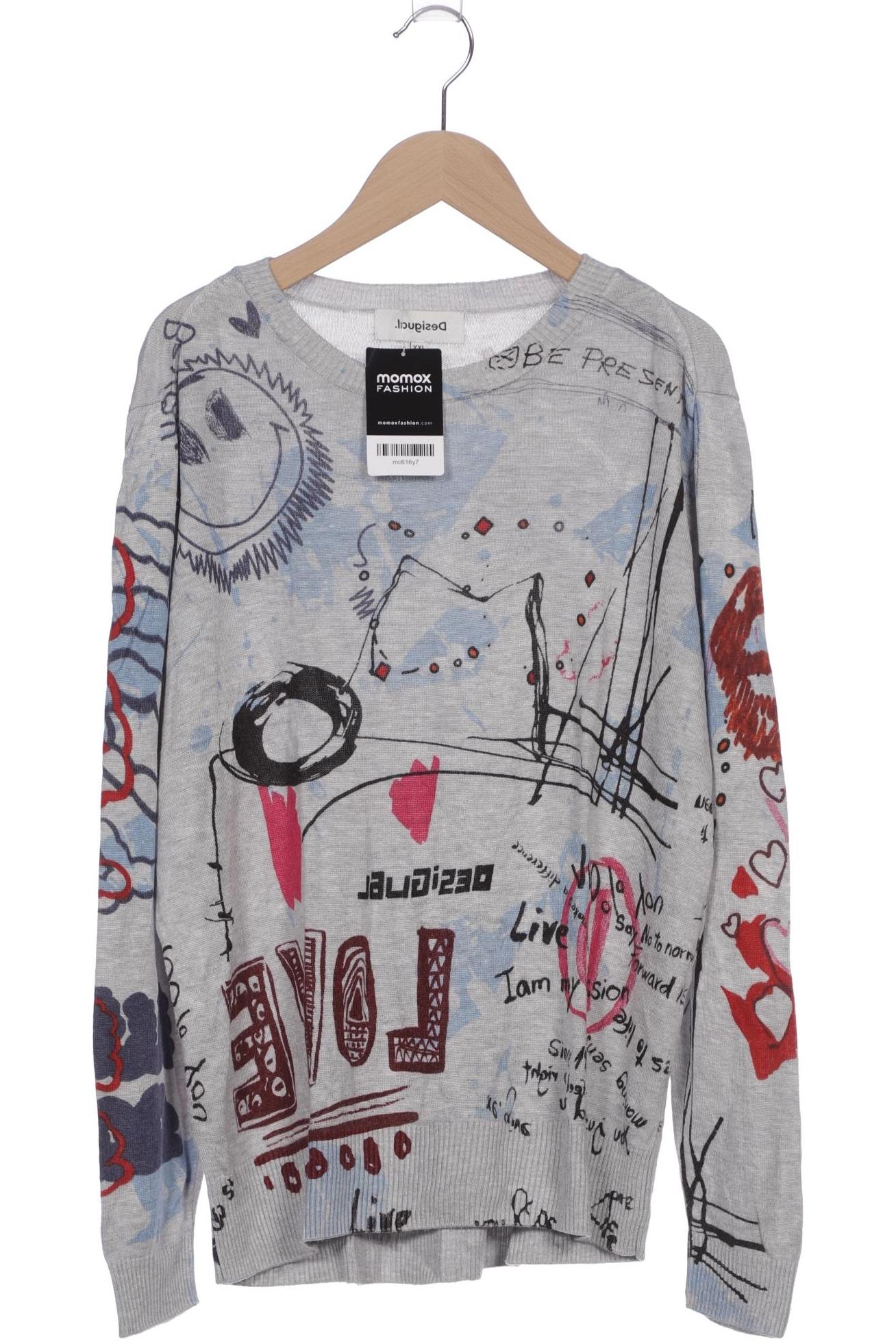 

Desigual Damen Pullover, grau, Gr. 46