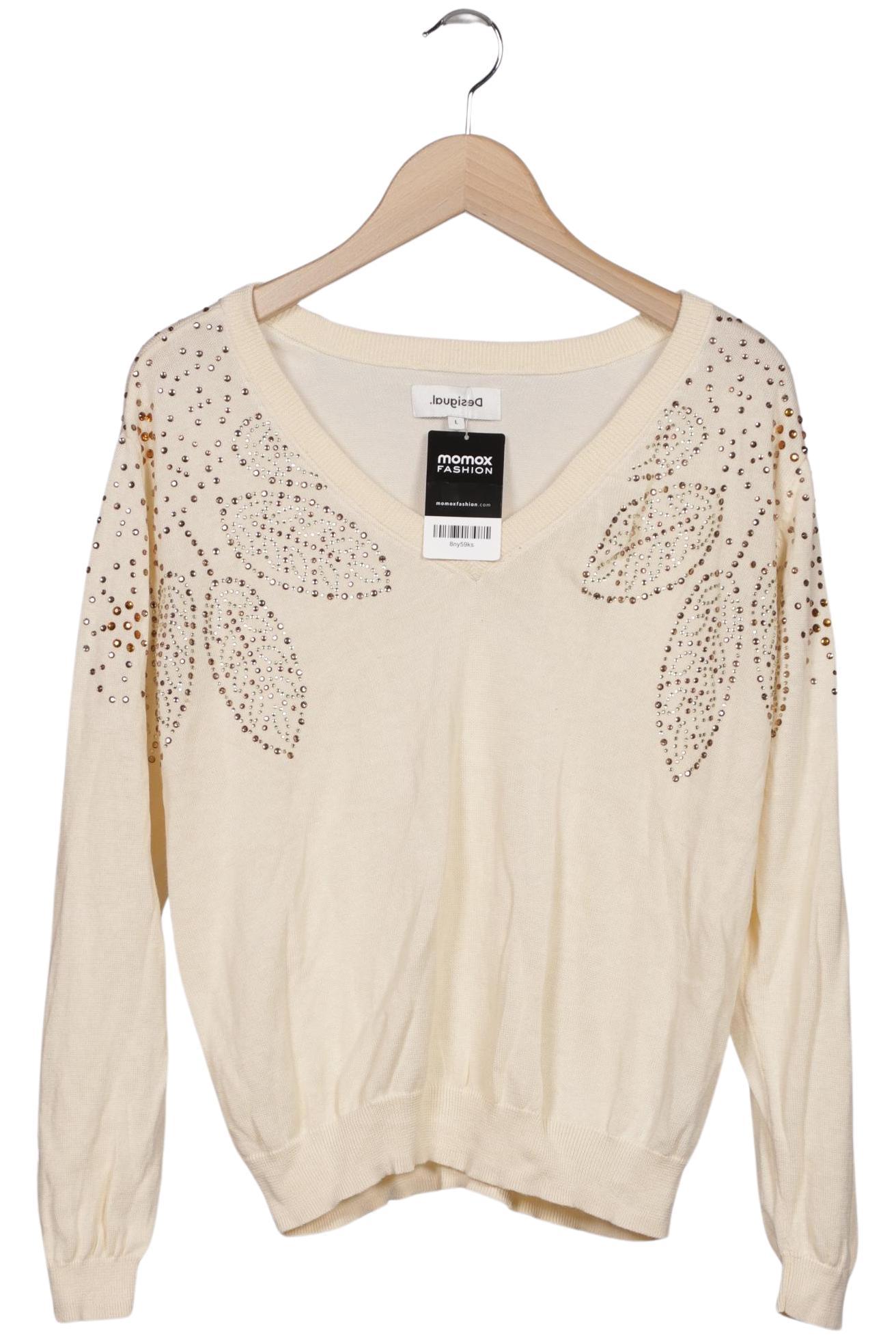 

Desigual Damen Pullover, cremeweiß, Gr. 42