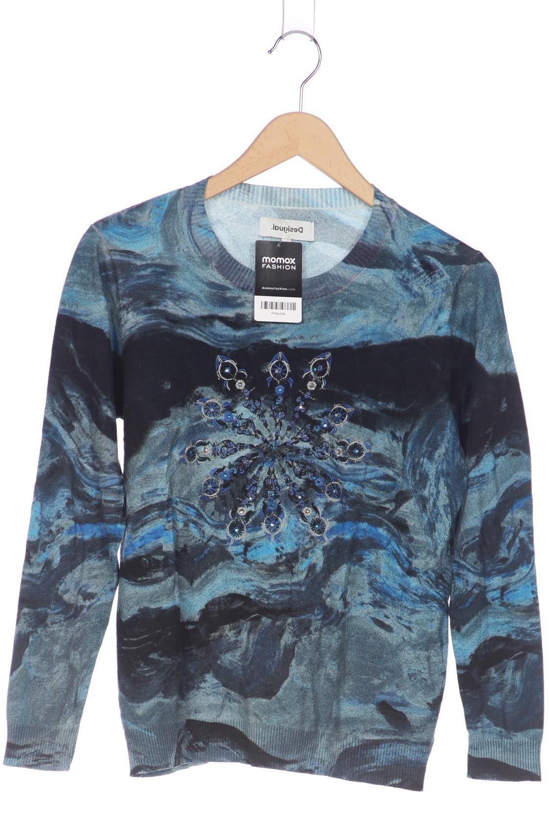 

Desigual Damen Pullover, blau, Gr. 42