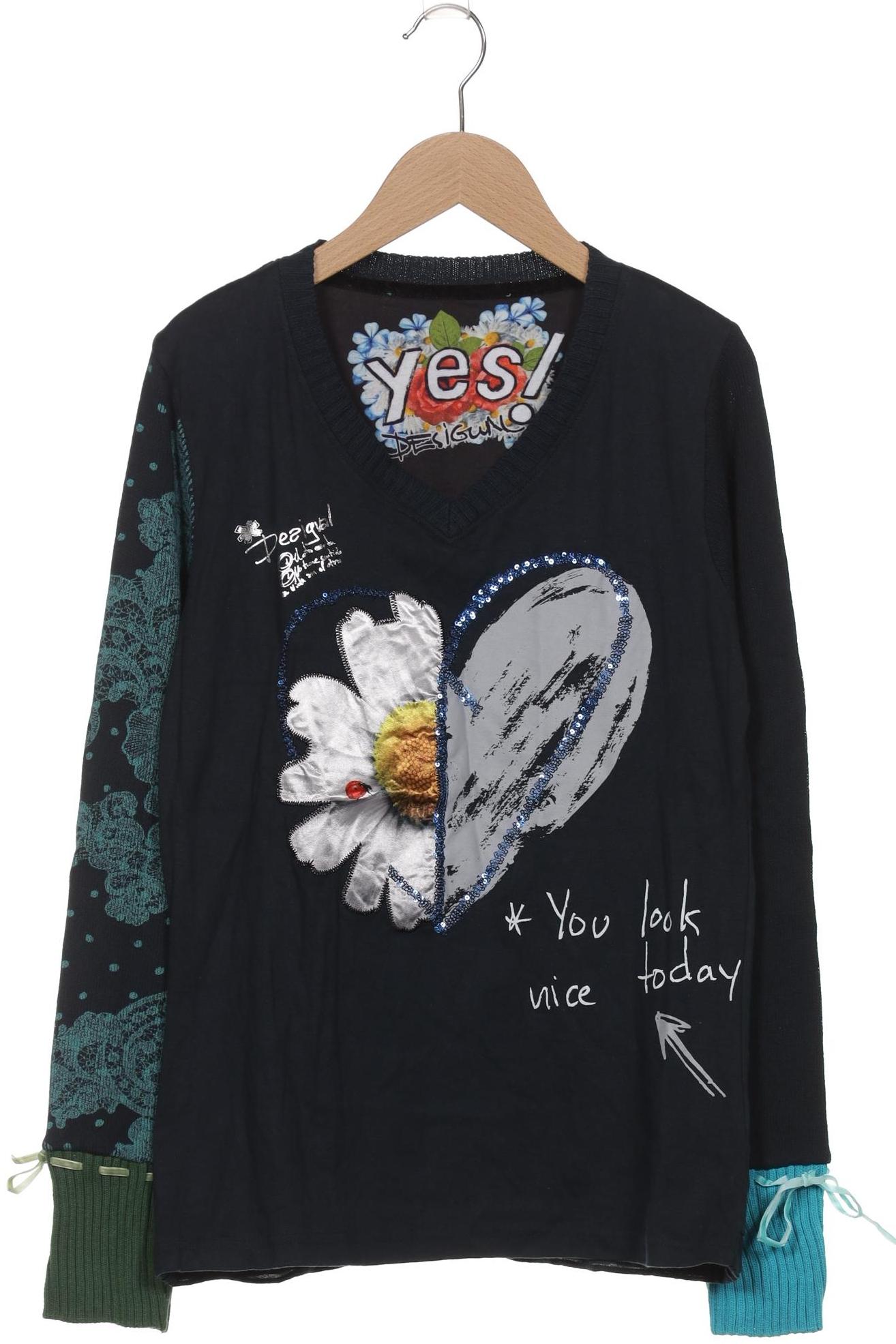 

Desigual Damen Pullover, marineblau, Gr. 42