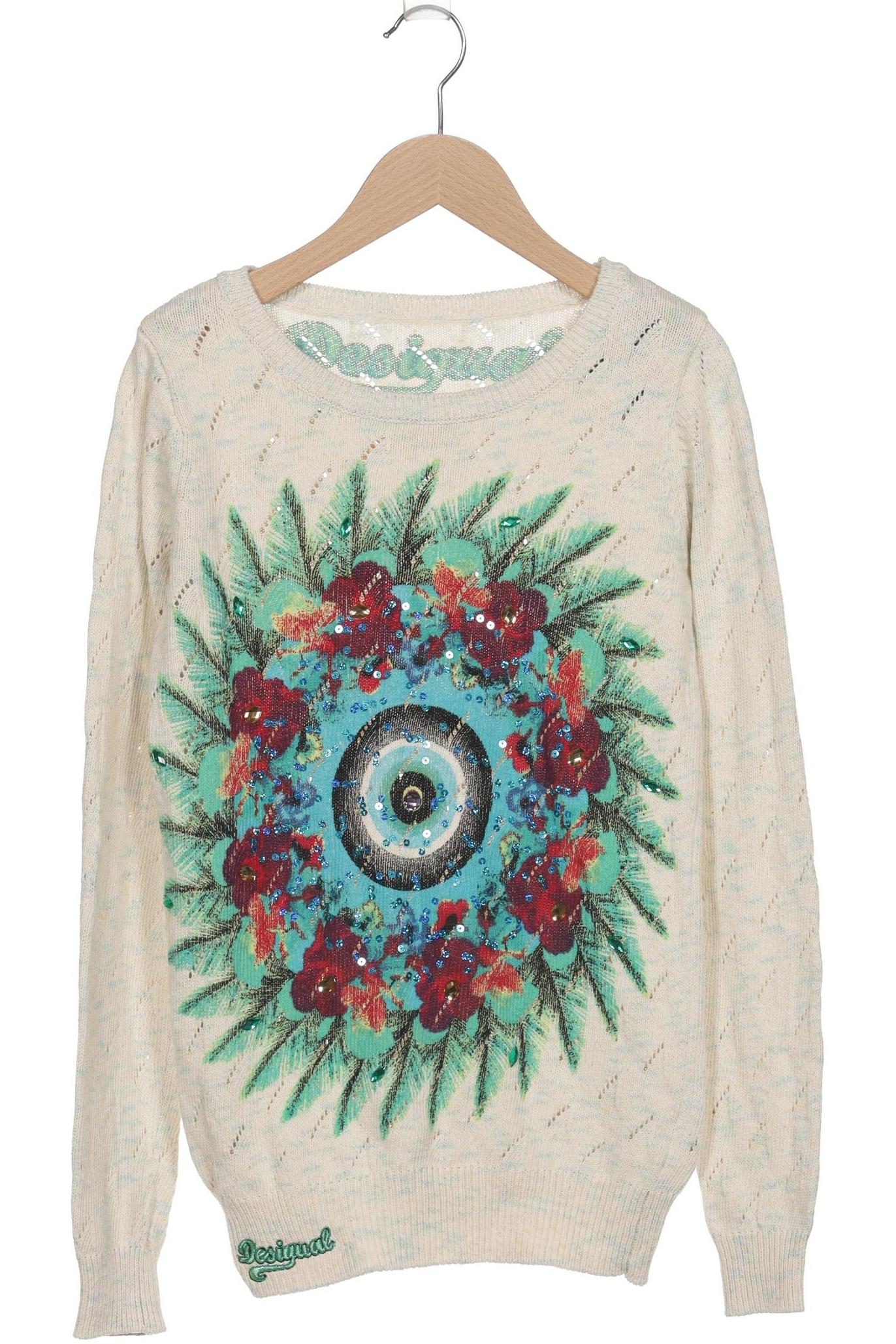 

Desigual Damen Pullover, beige, Gr. 36