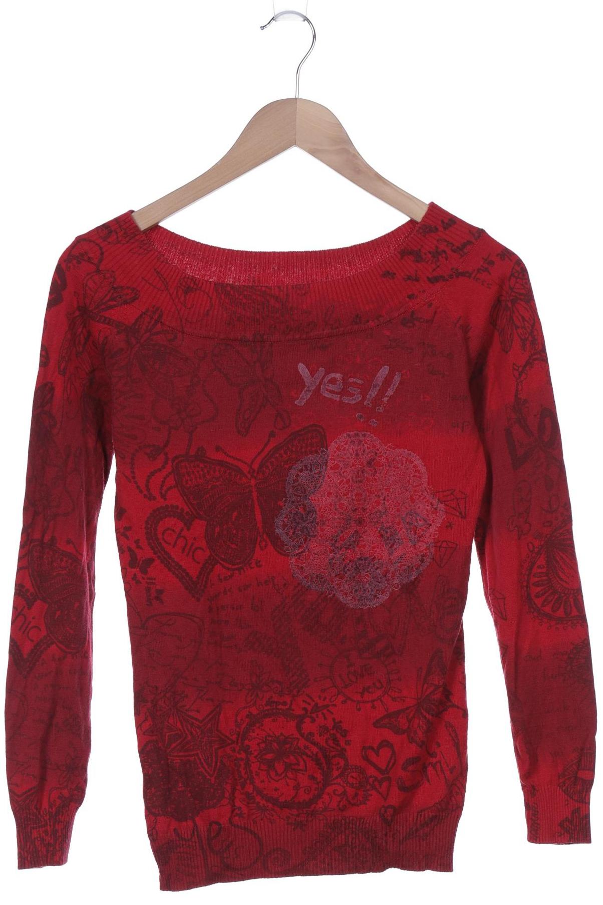

Desigual Damen Pullover, rot, Gr. 36