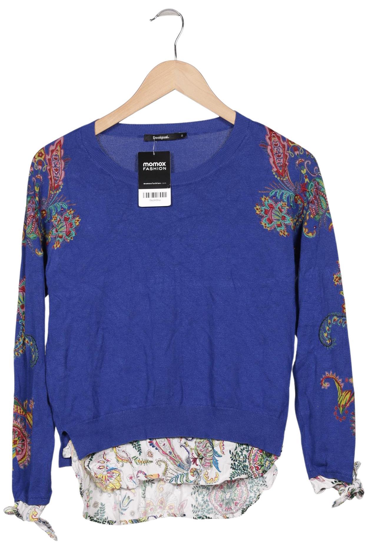

Desigual Damen Pullover, blau, Gr. 36
