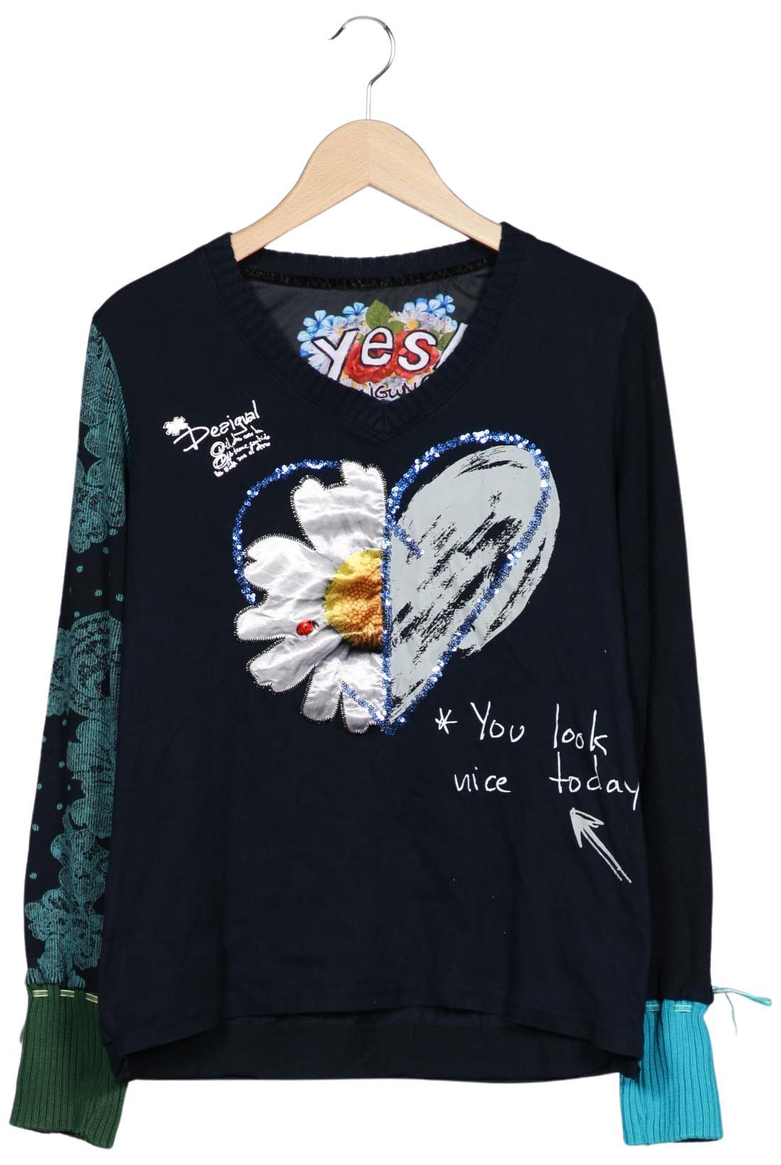 

Desigual Damen Pullover, marineblau, Gr. 44