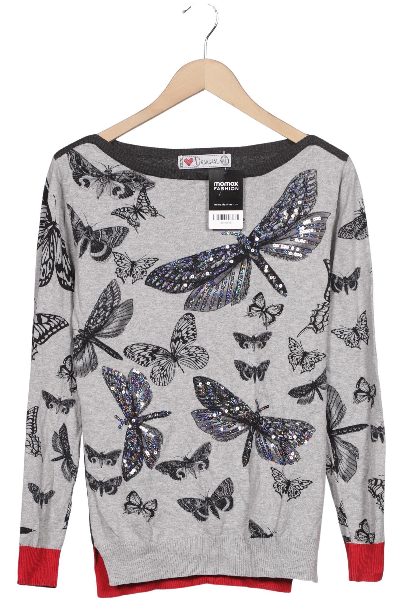 

Desigual Damen Pullover, grau, Gr. 44