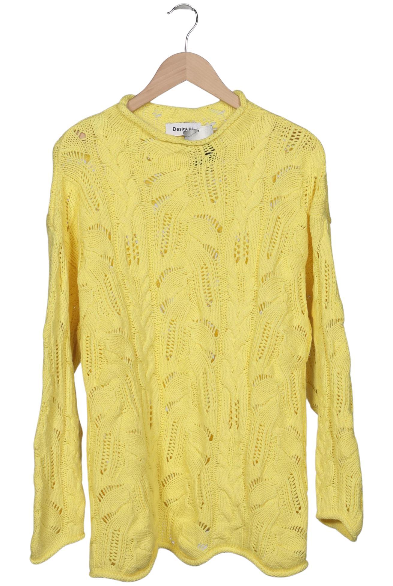 

Desigual Damen Pullover, gelb, Gr. 42