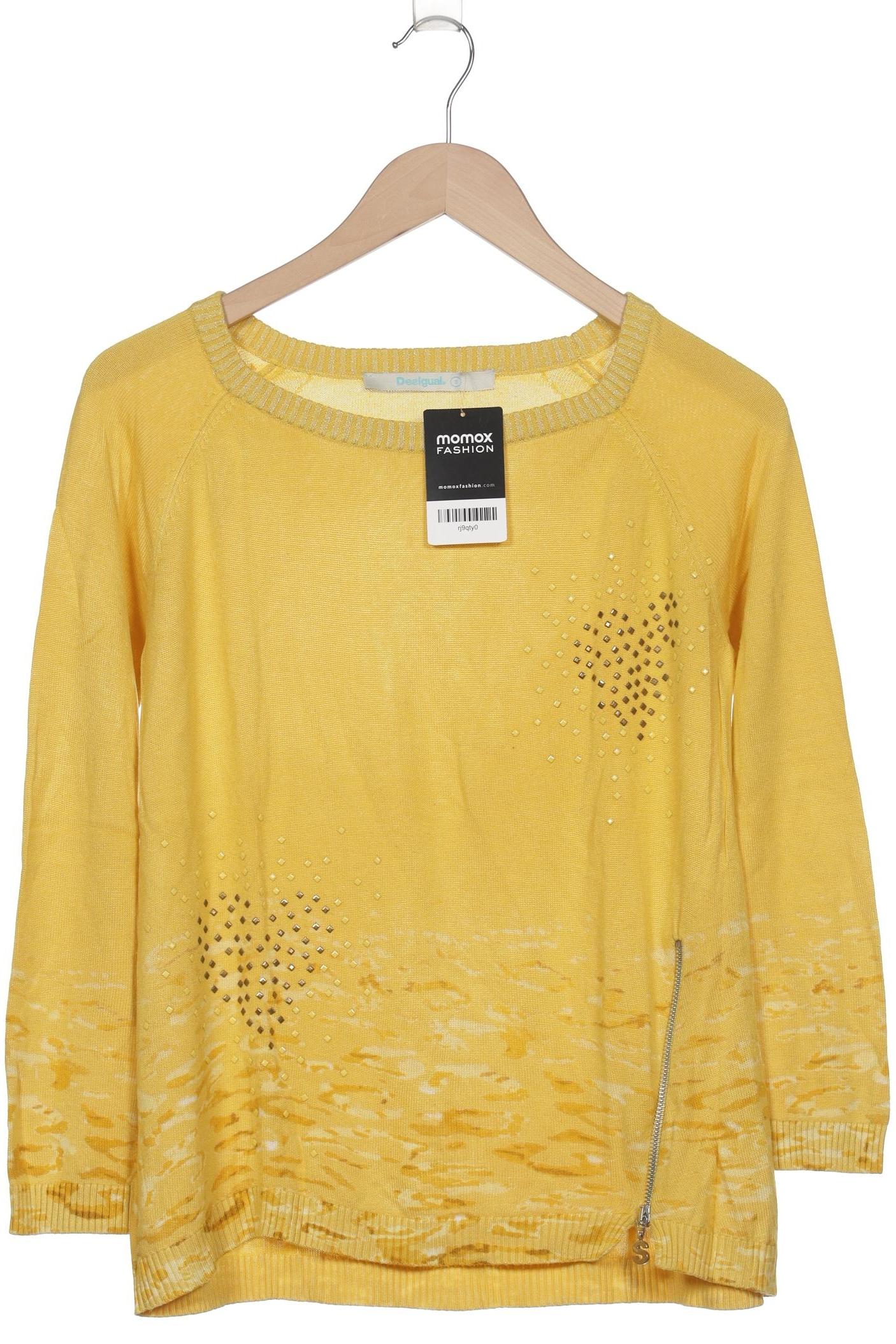 

Desigual Damen Pullover, gelb, Gr. 36